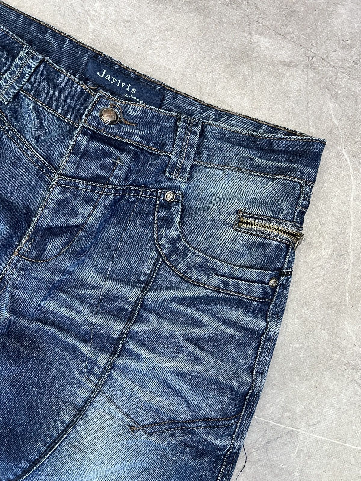 Seditionaries Rare washed japanese zipper pants rick owens style y2k Size US 33 - 4 Thumbnail