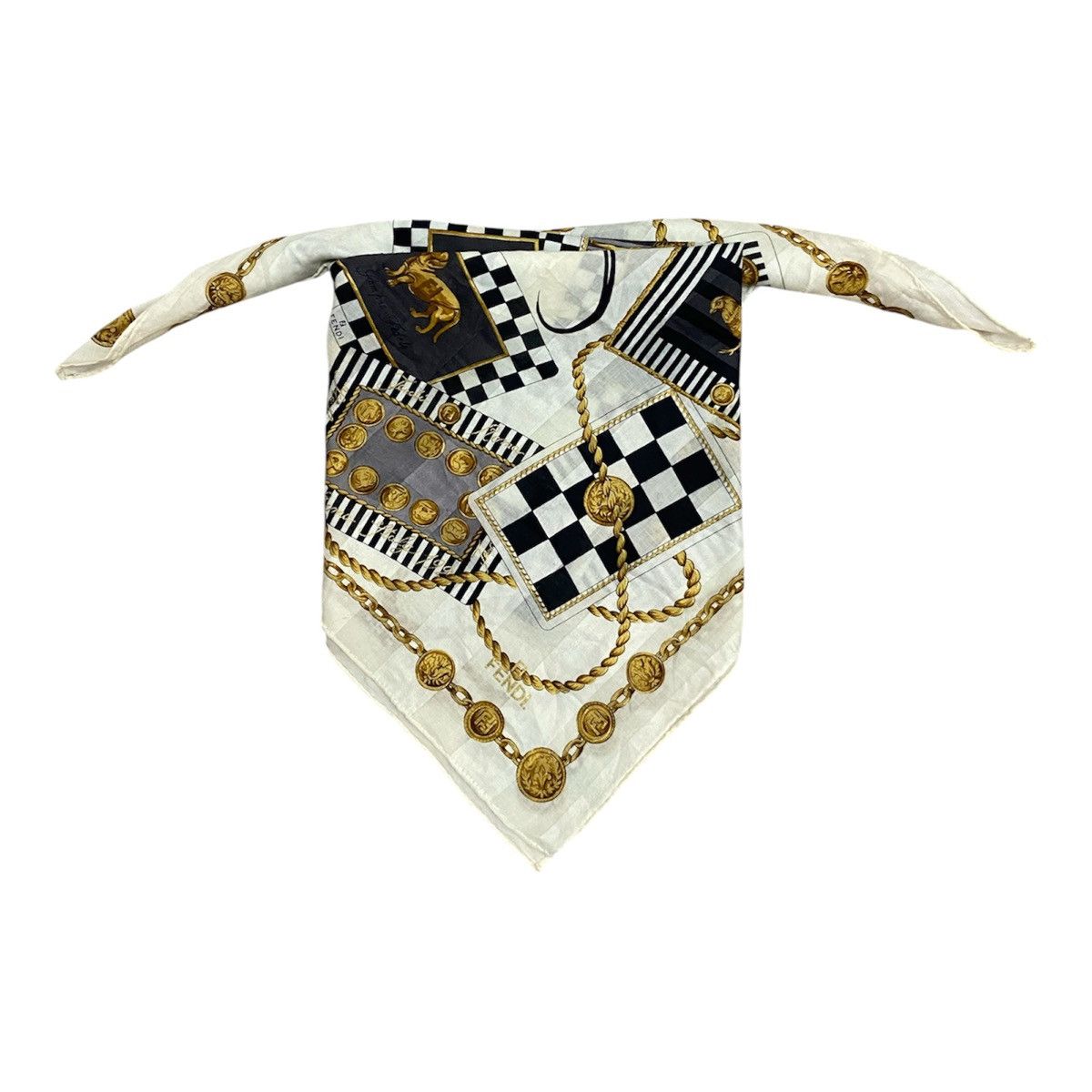 Fendi Fendi Roma Italy handkerchief / pocketsquare Size ONE SIZE - 1 Thumbnail