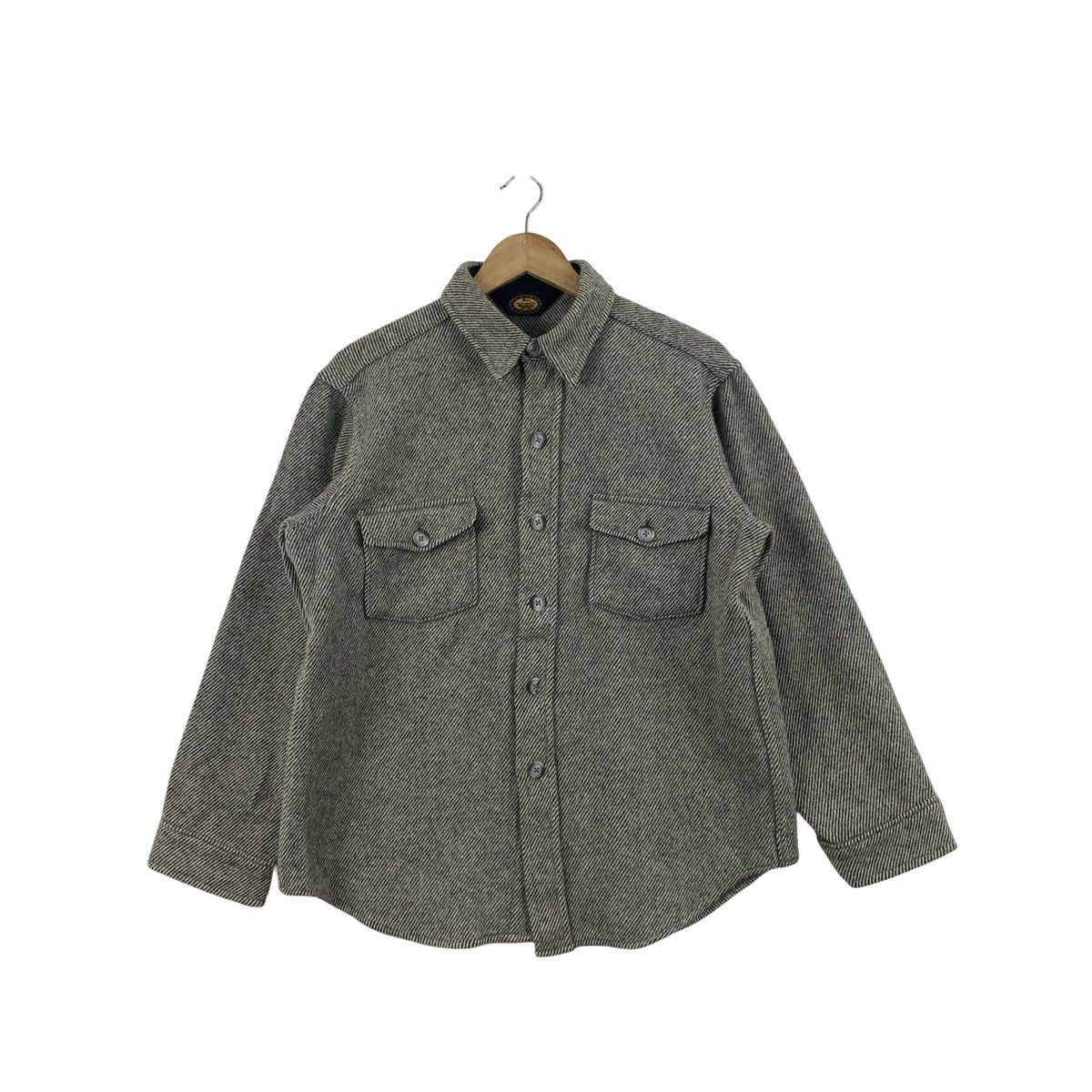 Vintage Vintage CLASSIC BRAND Striped Workwear Overshirt Shacket Size US L / EU 52-54 / 3 - 3 Thumbnail
