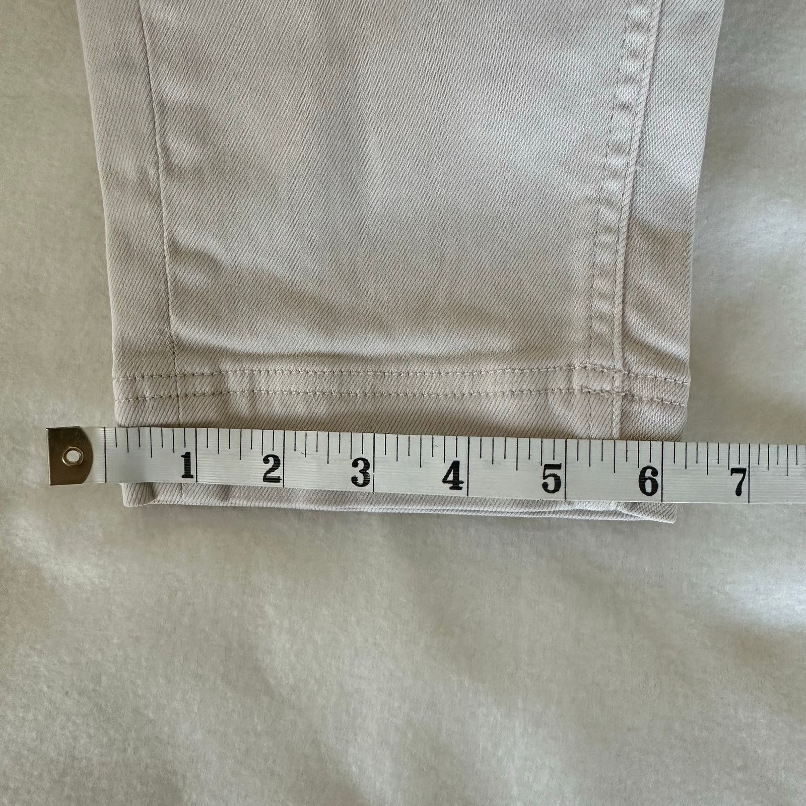 Everlane Everlane Women Jeans Cream High Rise Straight Leg Size 0 Size 25" / US 0 / IT 36 - 5 Thumbnail