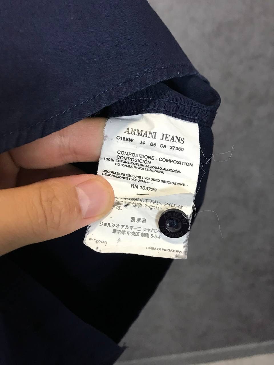 Armani × Designer Armani Jeans luxury designer shirt Size US L / EU 52-54 / 3 - 6 Thumbnail