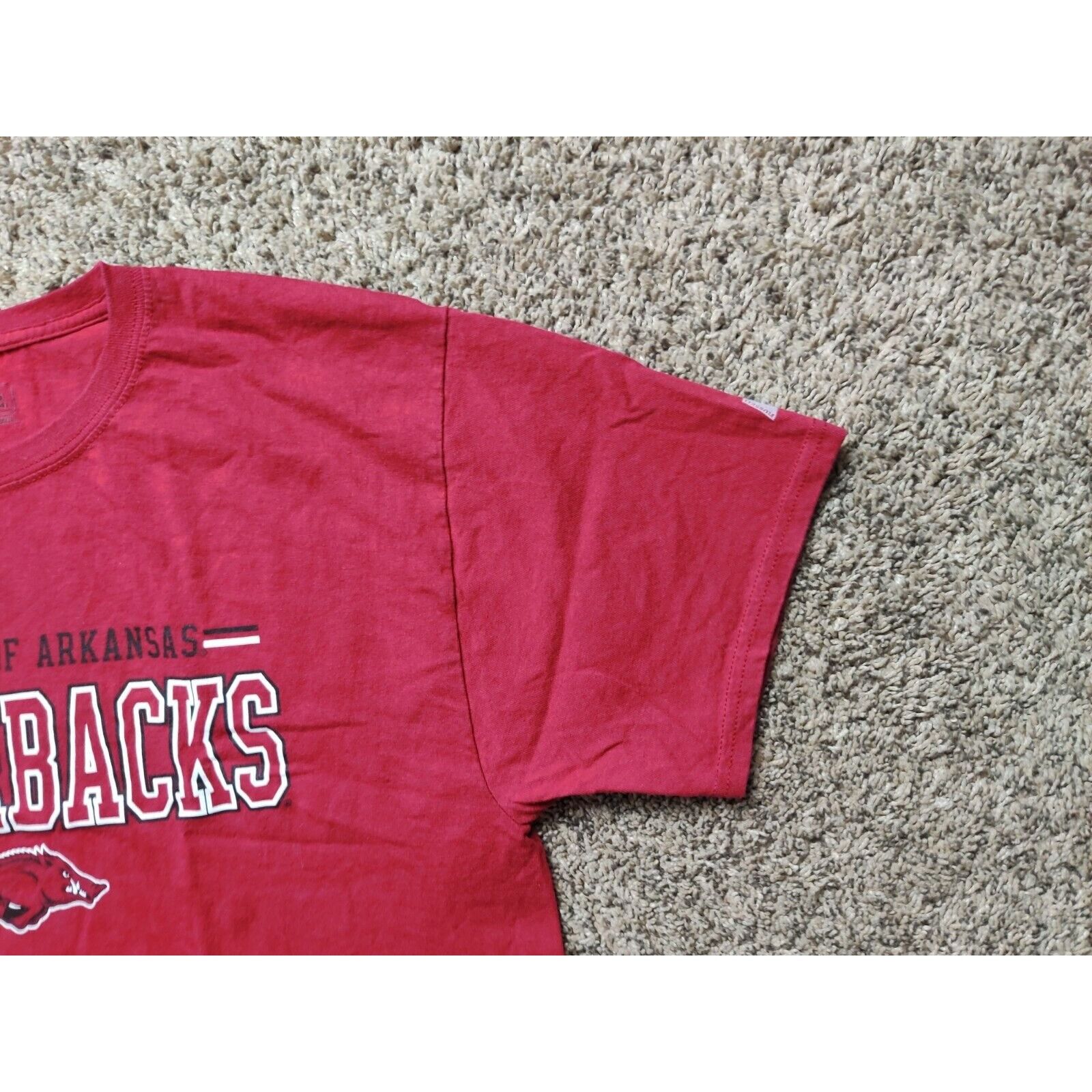 Russell Athletic University of Arkansas Shirt Adult Mens Large Razorbacks Size US L / EU 52-54 / 3 - 4 Thumbnail