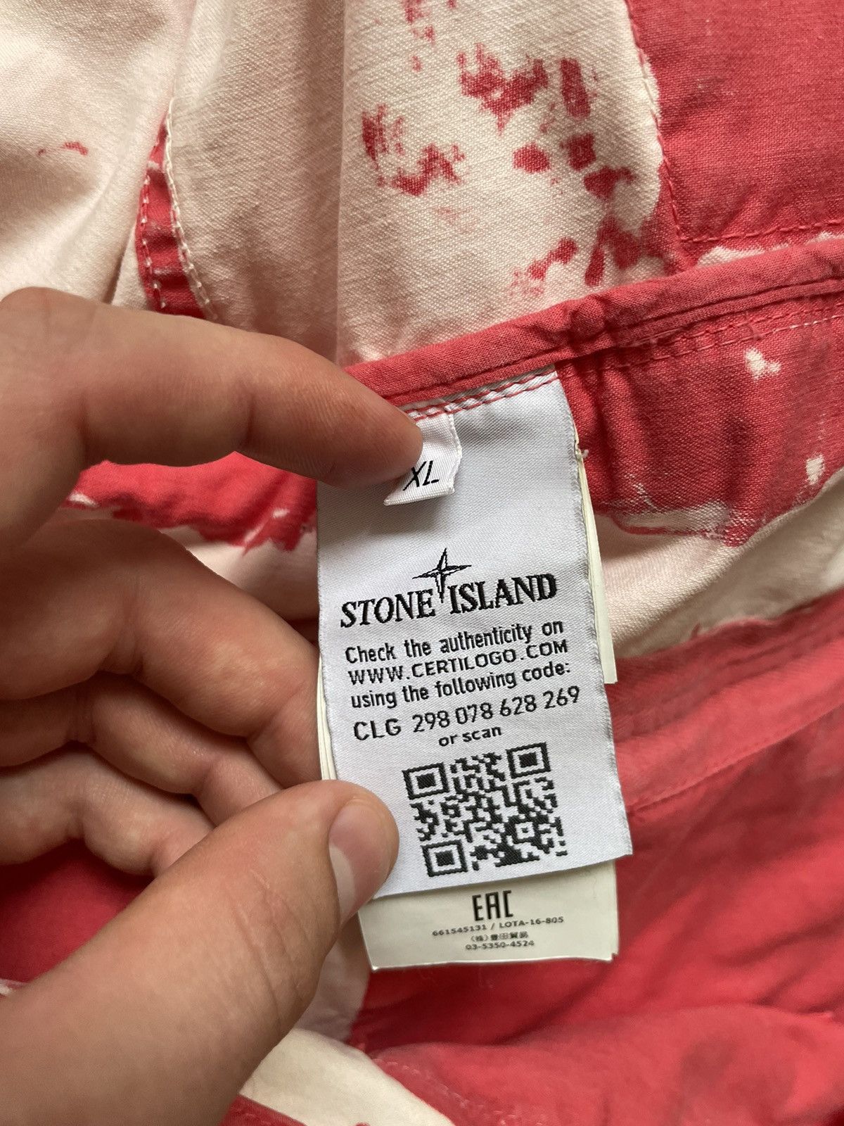 Stone Island Stone Island Hand Corrosion Size US XL / EU 56 / 4 - 7 Thumbnail