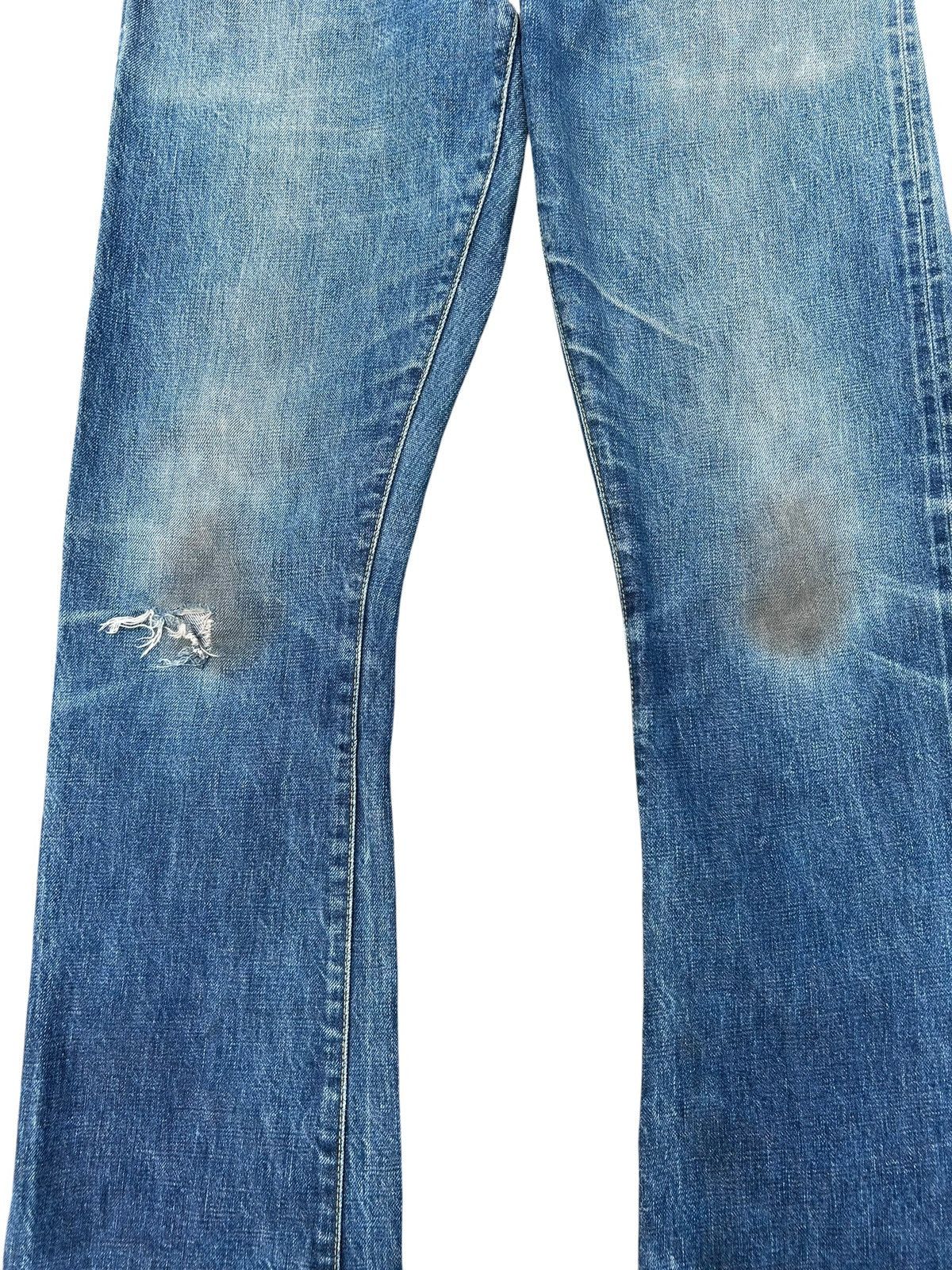 RRL Ralph Lauren FLARE RRL RALPH LAUREN SELVEDGE DISTRESSED DENIM JEANS Size US 34 / EU 50 - 5 Thumbnail