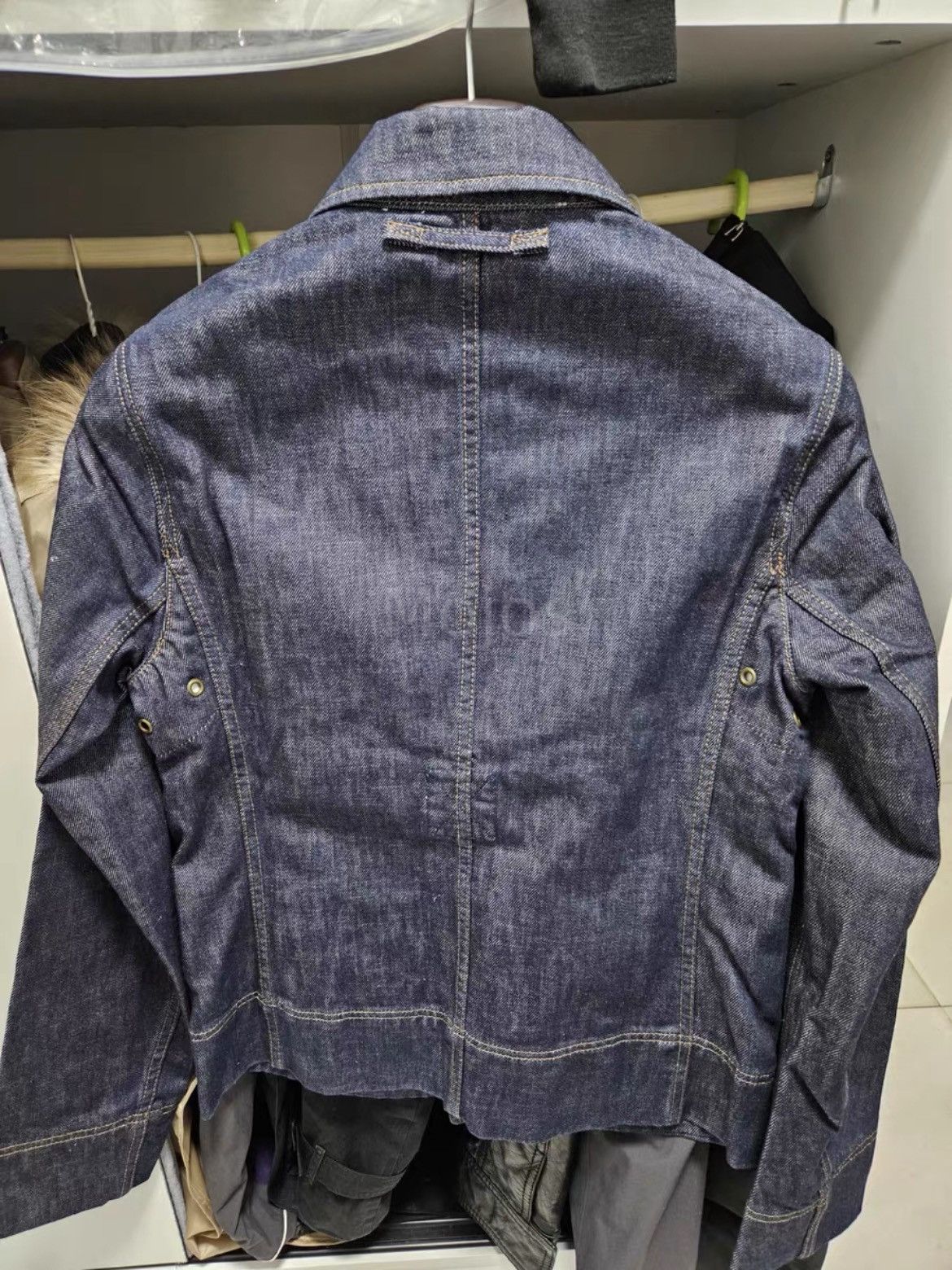 Prada Sz 44 Prada Sports Red Label Raw Denim Jacket Size US S / EU 44-46 / 1 - 2 Thumbnail