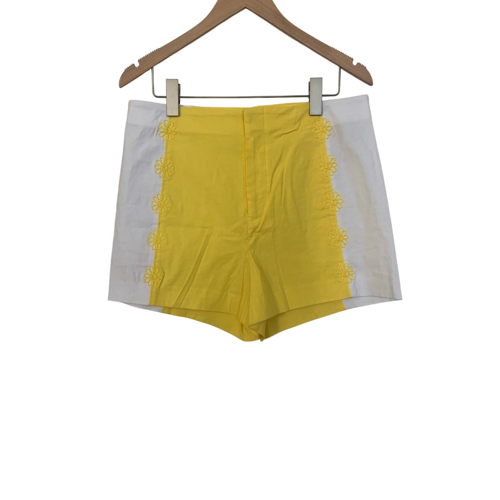 Anthropologie NWT Anthropologie Maeve Surf City Linen Embellished Shorts Size 34" / US 12 / IT 48 - 4 Thumbnail