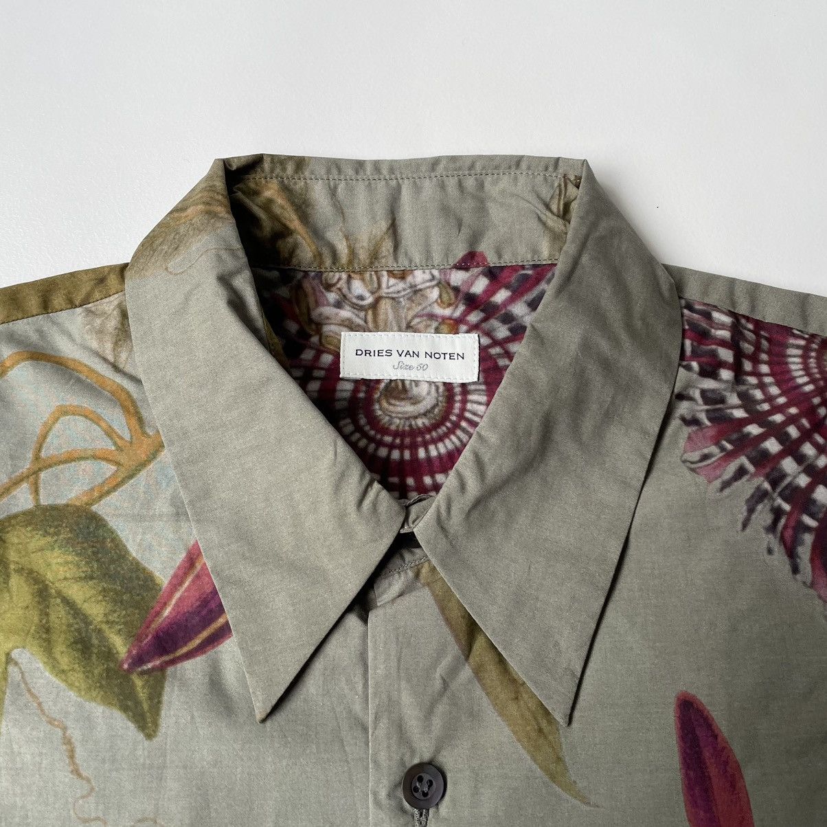 Dries Van Noten A/W 23 ‘Botanical Print’ Short Sleeve Shirt Size US M / EU 48-50 / 2 - 3 Thumbnail