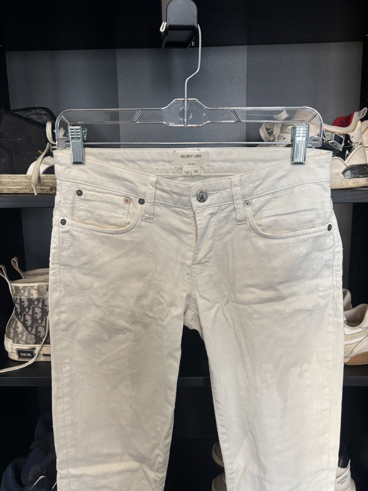 Helmut Lang helmut lang white painter denim jeans Size 25" / US 0 / IT 36 - 2 Thumbnail