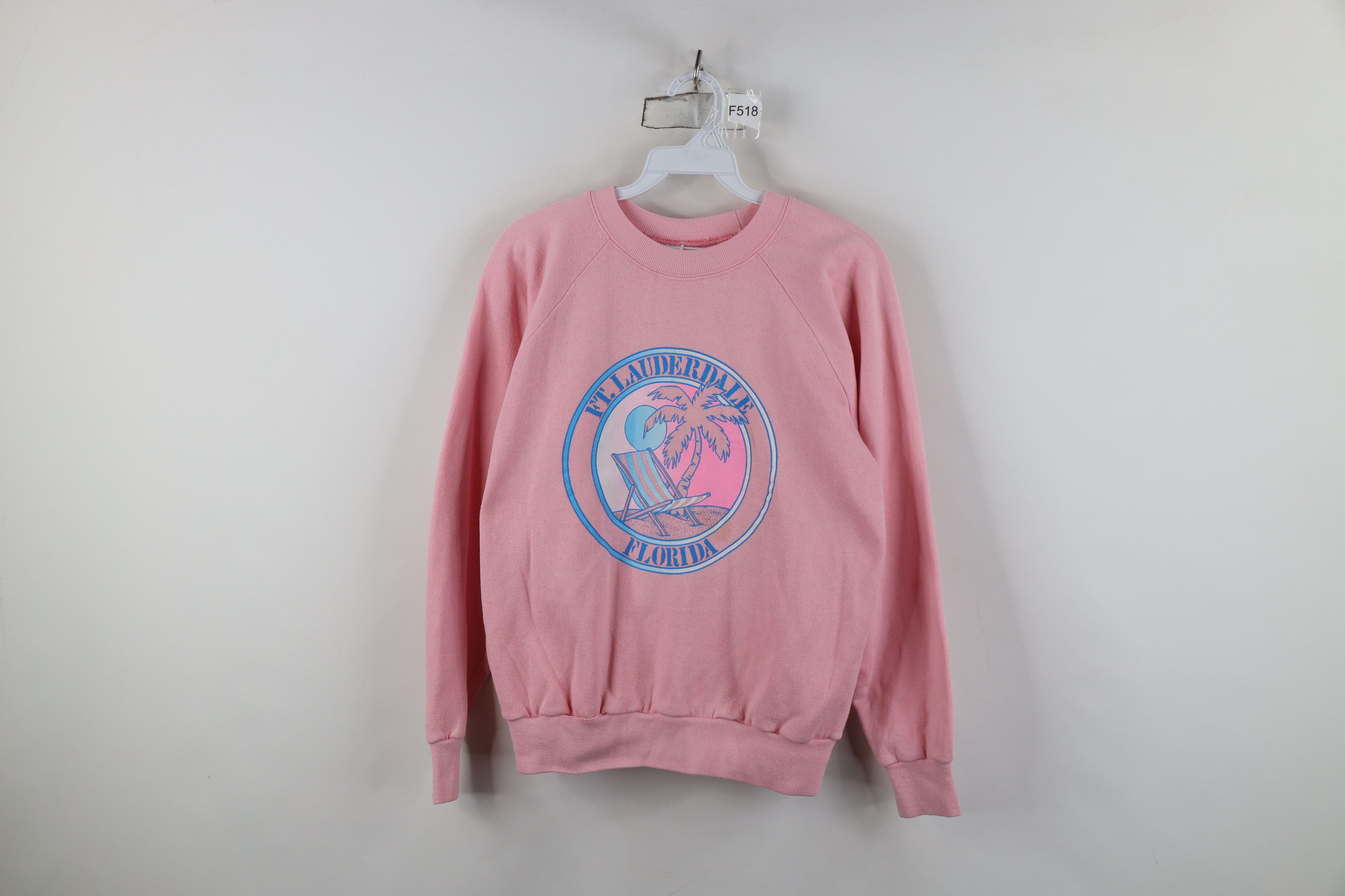 Vintage Vintage 80s Streetwear Lauderdale Crewneck Sweatshirt USA Size L / US 10 / IT 46 - 1 Thumbnail