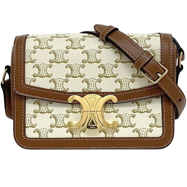 Celine CELINE Shoulder Bag White Pvc Size ONE SIZE - 1 Thumbnail