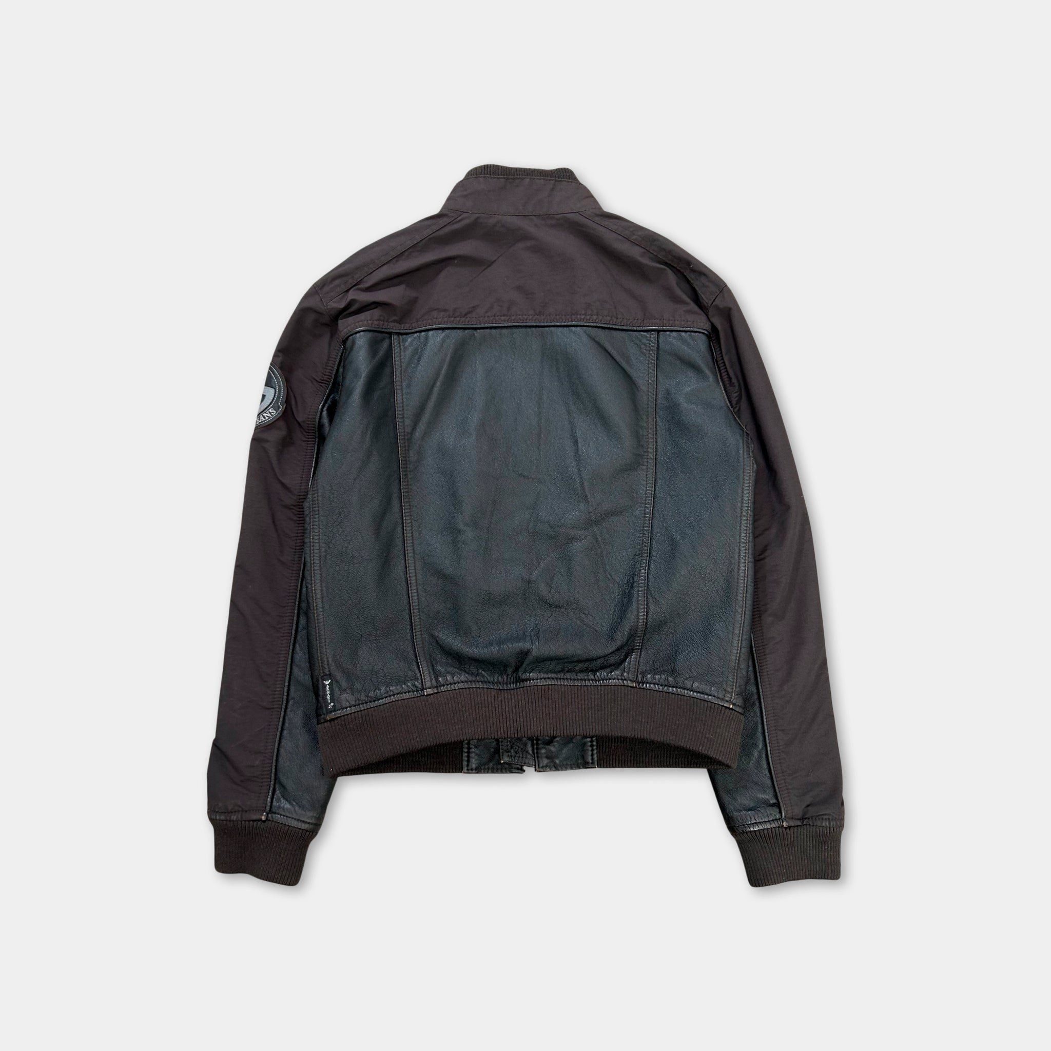 Armani Armani Jeans Leather Nylon Multipocket Cargo Jacket Size US M / EU 48-50 / 2 - 5 Thumbnail