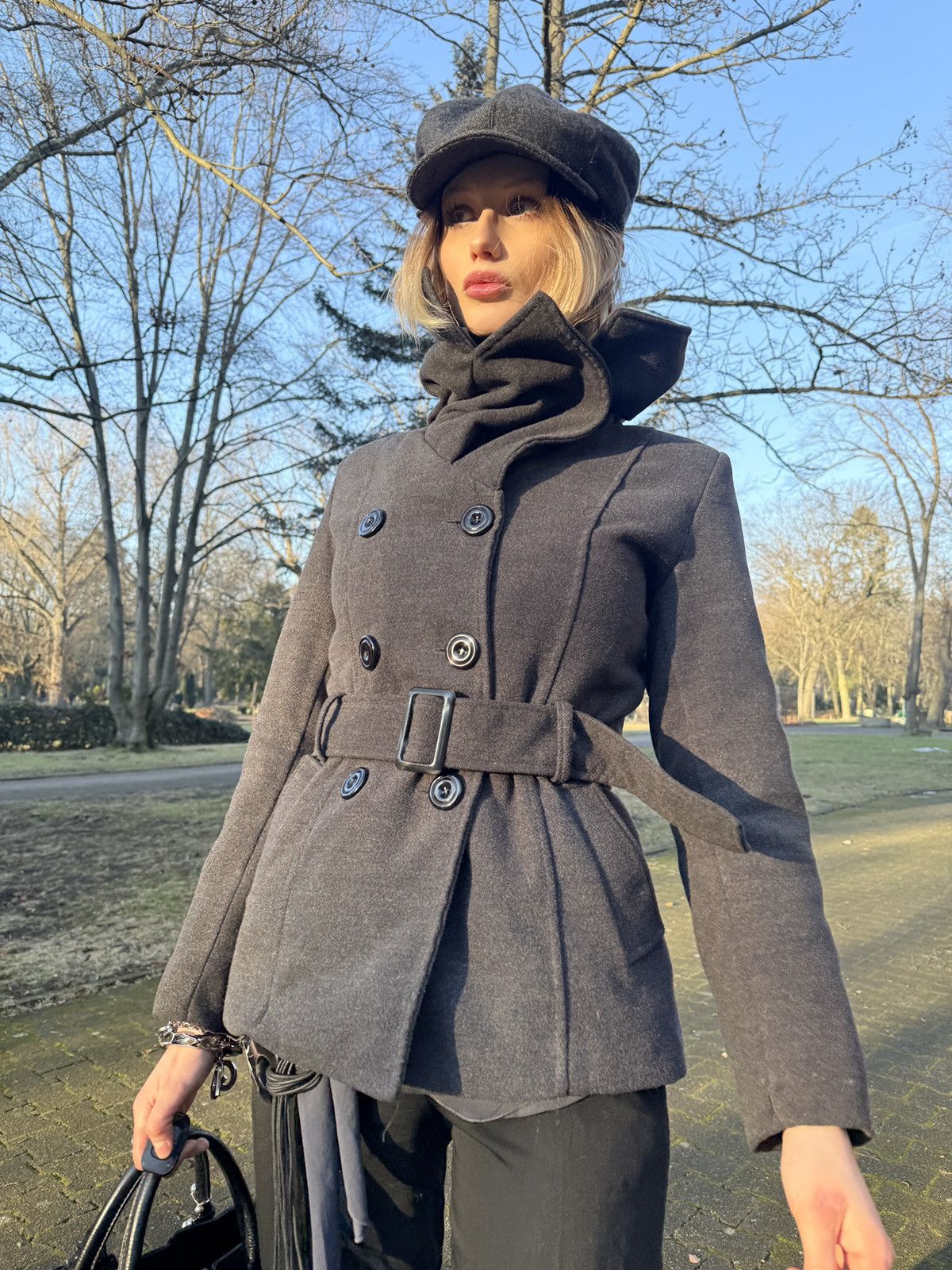 Other Italian trench jacket with a big collar Size XS / US 0-2 / IT 36-38 - 1 Thumbnail