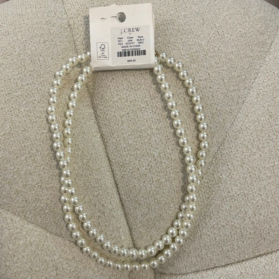 J.Crew NWT J.Crew Twisted Pearl Necklace Size ONE SIZE - 2 Thumbnail