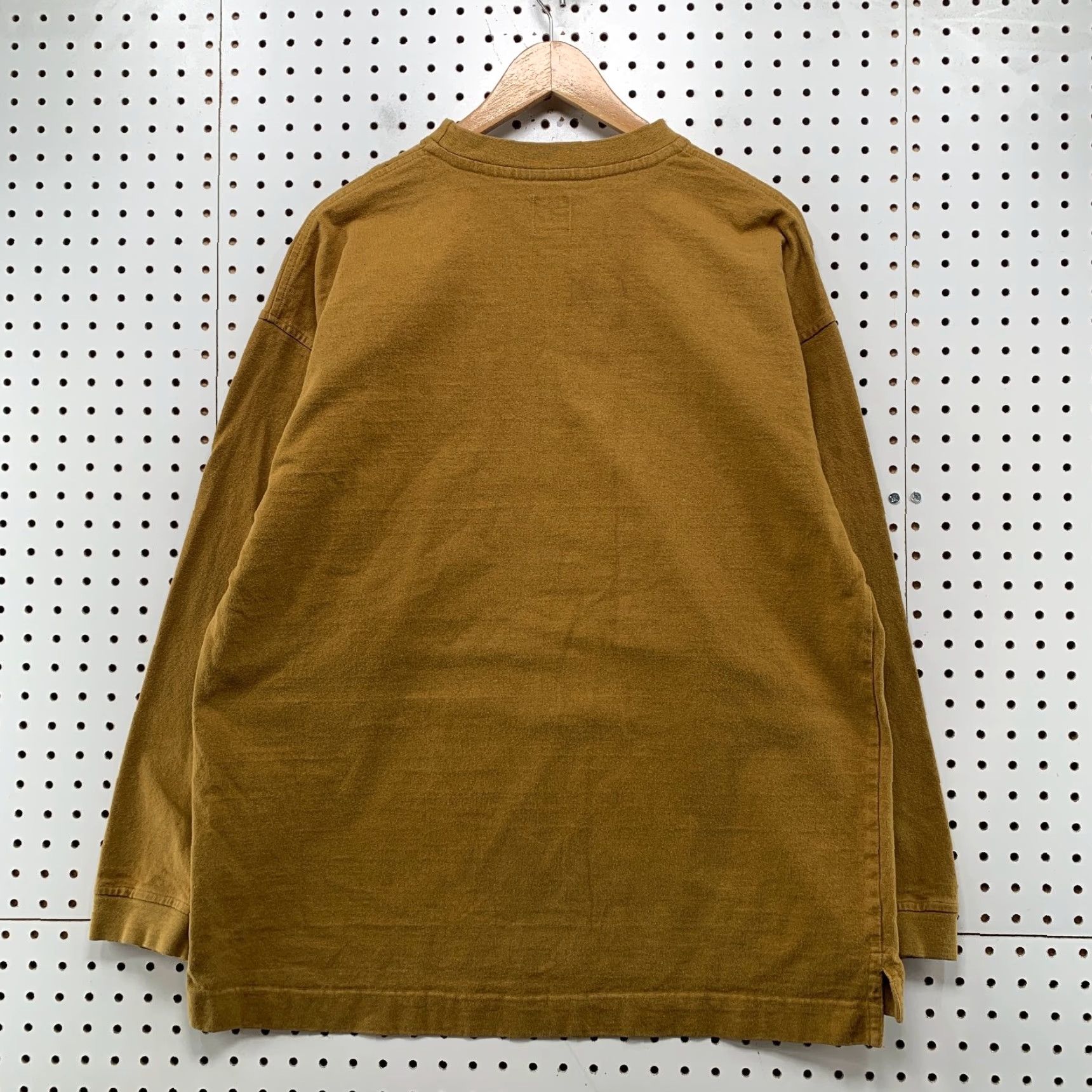 VINTAGE Gap Shirt Mens Large Brown Long Sleeve Heavyweight 100% Cotton