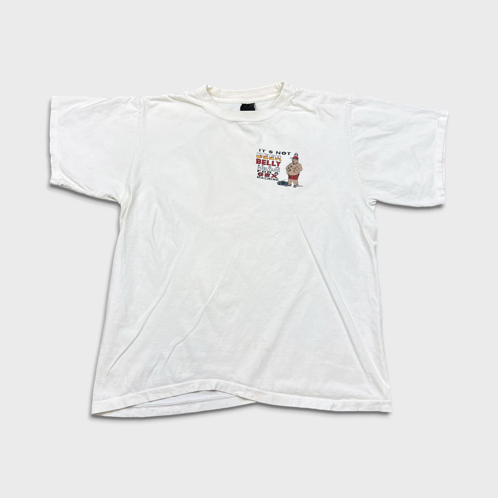 Vintage 90s It's Not a Beer Belly Sex Machine T Shirt XL Funny Tee Size US XL / EU 56 / 4 - 4 Thumbnail