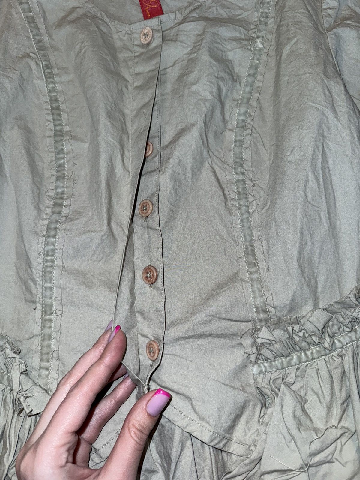 Designer Ewa I Walla avant garde poplin blouse tunic Size XS / US 0-2 / IT 36-38 - 5 Thumbnail