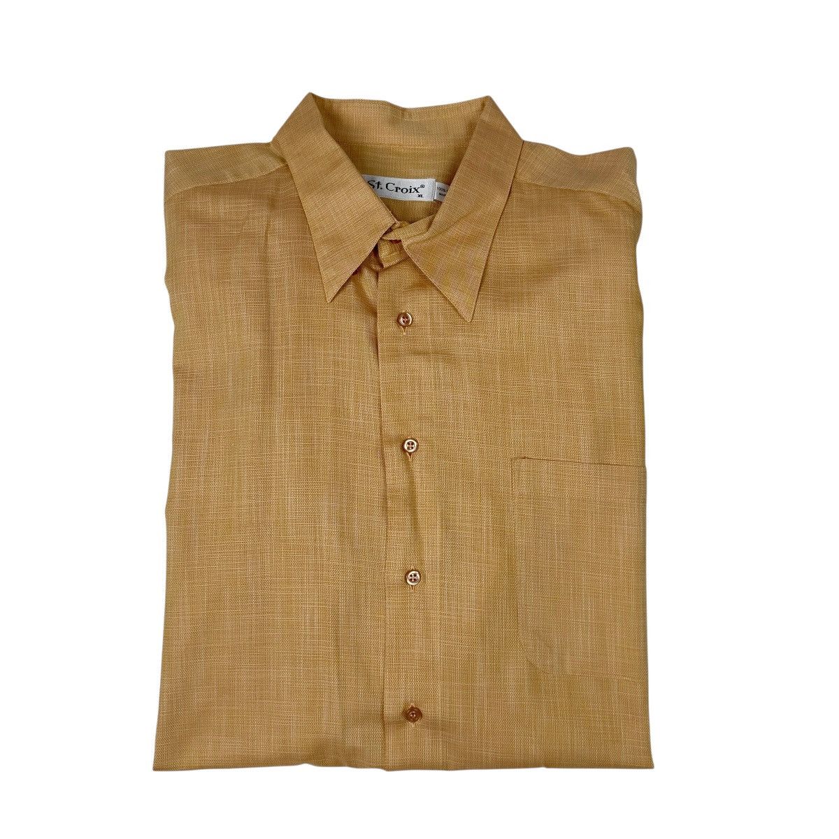 St. Croix St. Croix Vintage Button Up Shirt XL Orange Made In Italy Size US XL / EU 56 / 4 - 2 Thumbnail