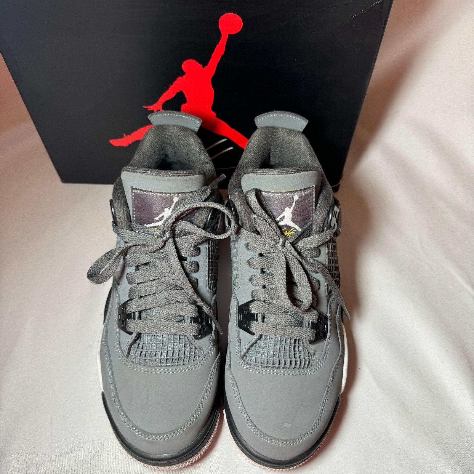 Jordan Brand × Nike Size 5 Nike Air Jordan 4 Retro GS Cool Grey 2019 Men's Shoes Size US 5 / EU 37 - 4 Thumbnail