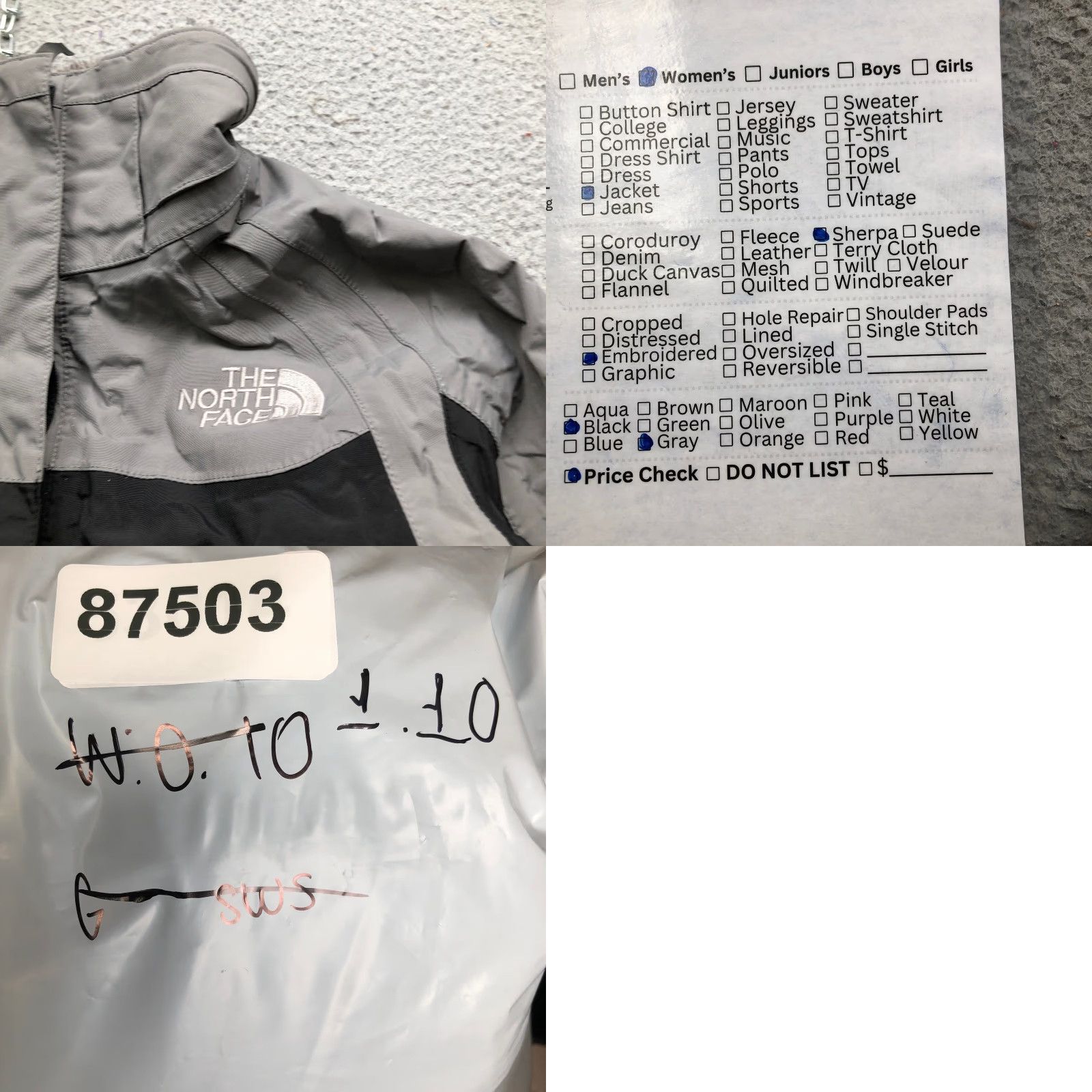 The North Face VINTAGE The North Face Jacket Womens M Gray Black Faux Fur Lined Full Zip Pockets Logo 90s 00s Fit Regular Casual Size M / US 6-8 / IT 42-44 - 8 Thumbnail