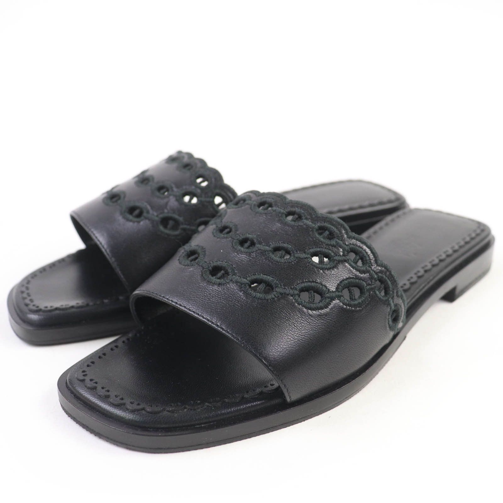 Hermes Hermes Hermes Chaine d'Ancre Leather Sandals Leather Shoes DUTY FREE for USA Size ONE SIZE - 1 Thumbnail