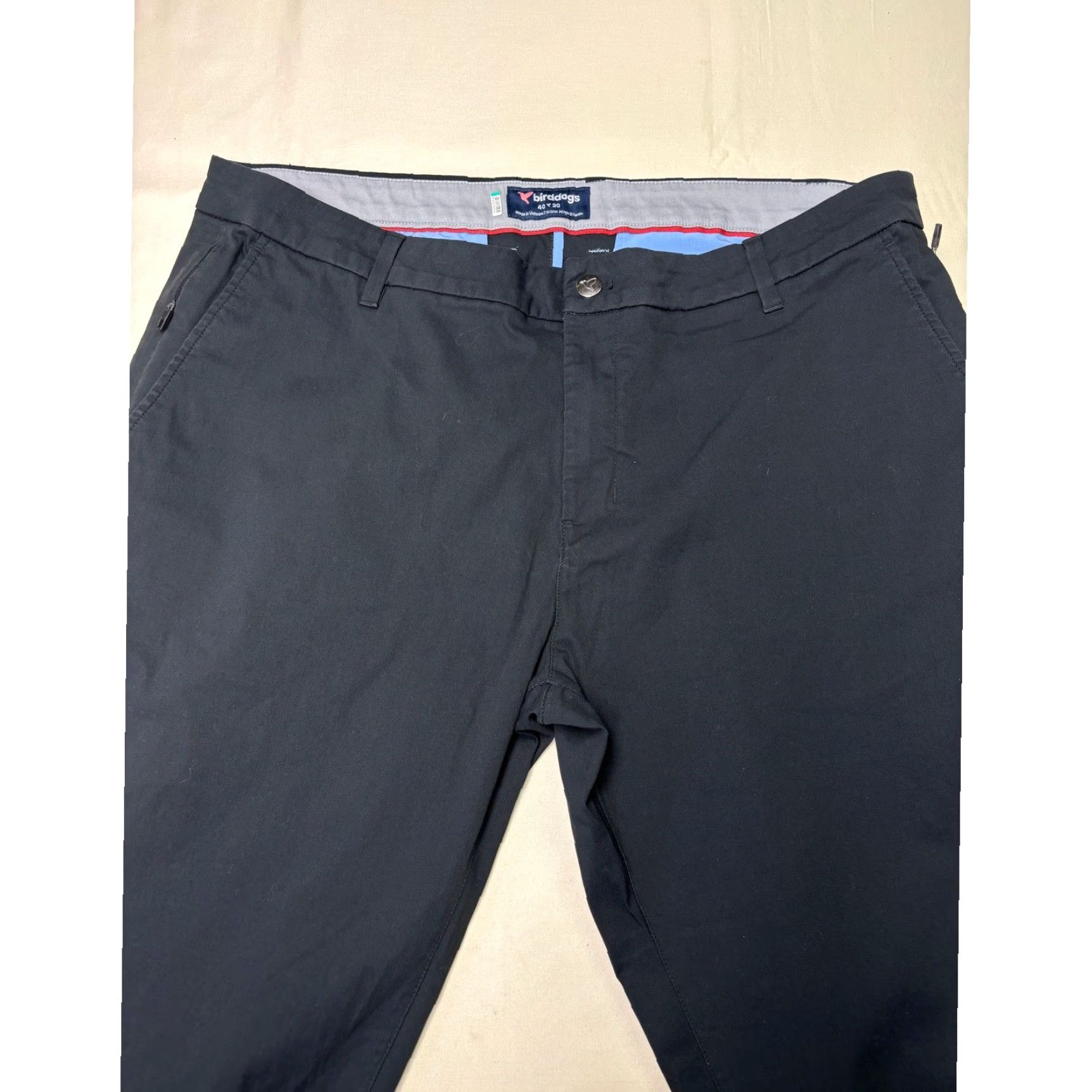 Vintage BirdDogs Mens Black Comfort Stretch Chino Pants 40x30 Casual Dress Work Pantsmens Chino Black 40x30 Mens Slim? Size US 40 / EU 56 - 2 Thumbnail