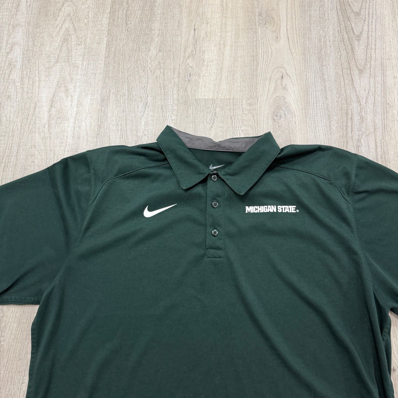 Nike Nike Michigan State Spartans Polo Shirt Men's Extra Large Size US XL / EU 56 / 4 - 2 Thumbnail