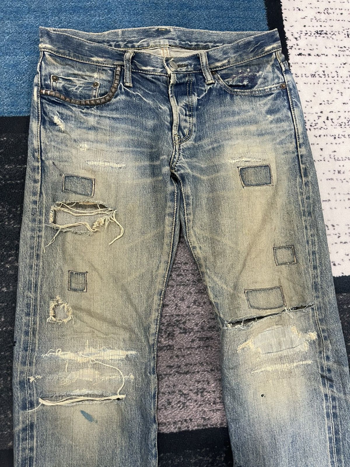 Hysteric Glamour Vintage Hysteric Glamour Distressed Denim Jeans Size US 32 / EU 48 - 3 Thumbnail