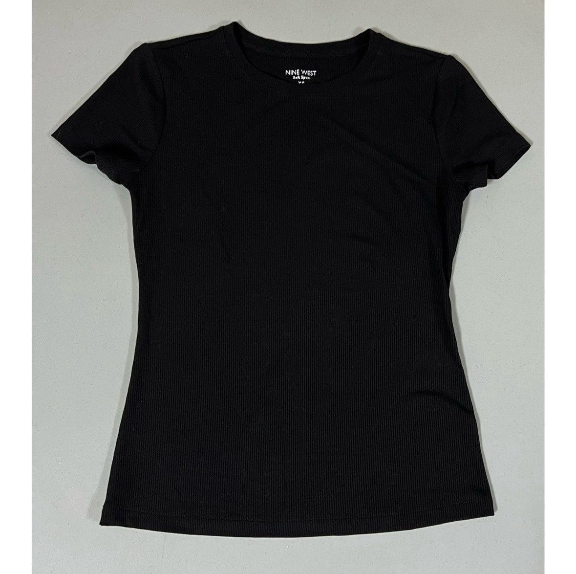 Nine West Nine West Black Short Sleeve Crewneck Tee Shirt Top Size XS🖤 Size XS / US 0-2 / IT 36-38 - 1 Thumbnail