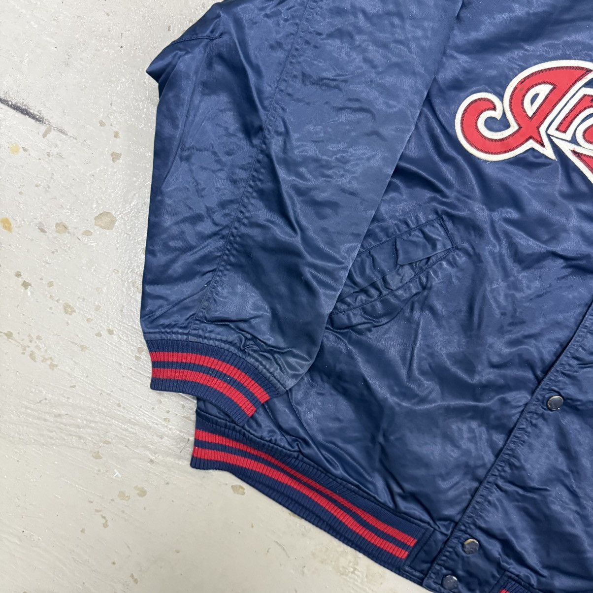 MLB Vintage Cleveland Indians MLB Size L Satin Nylon Jacket Size US L / EU 52-54 / 3 - 3 Thumbnail