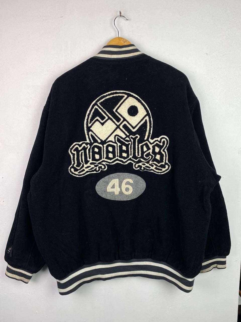 Japanese Brand noodles orientalize wool varsity jacket quilted lining Size US XL / EU 56 / 4 - 9 Thumbnail