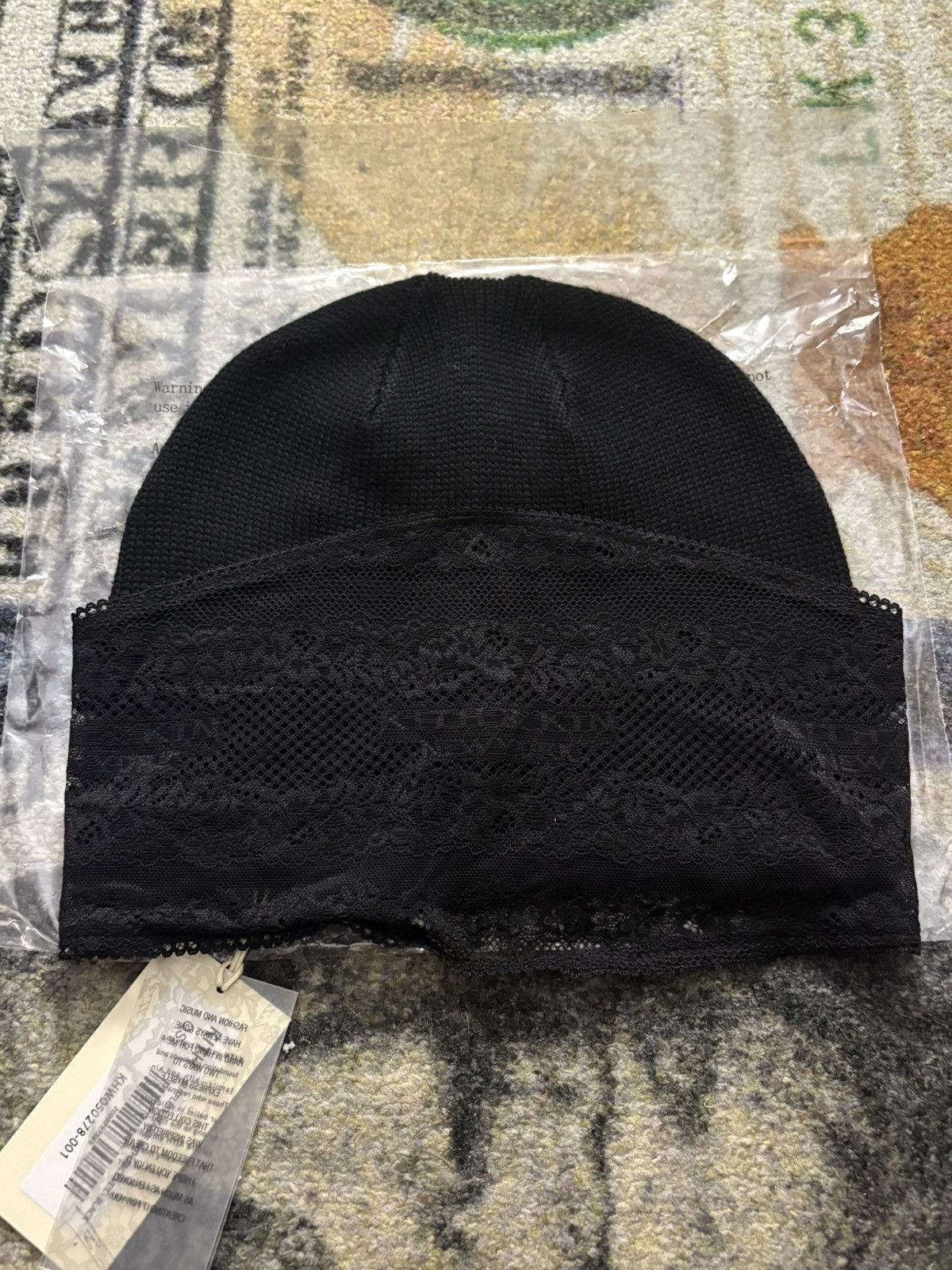 Kith Lisa for Kith Cuffless Beanie with Lace Veil Size ONE SIZE - 1 Thumbnail