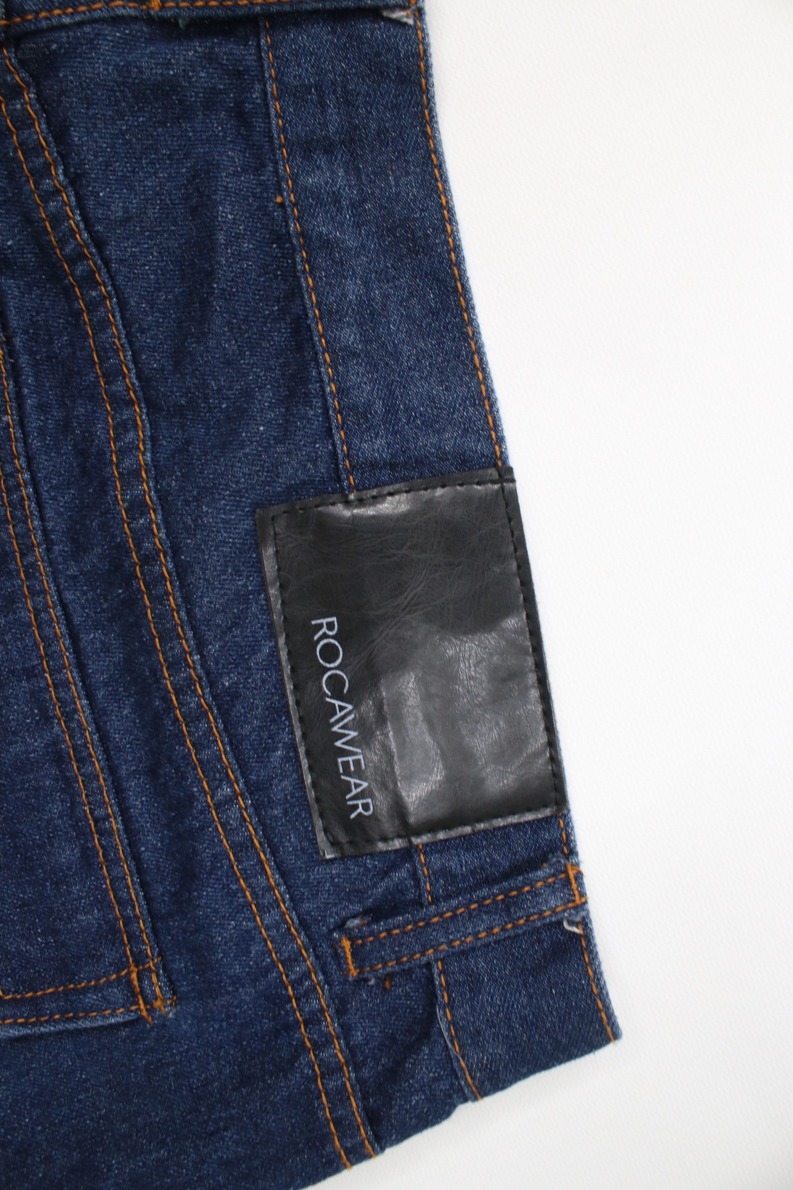Rocawear Vintage 90s Y2K Rocawear Hip Hop Denim Jean Shorts Blue Size US 40 / EU 56 - 15 Thumbnail