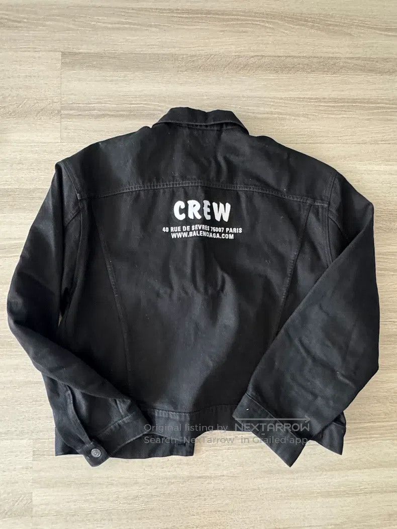 Balenciaga Balenciaga Crew Denim Jacket Size 44 Size US S / EU 44-46 / 1 - 6 Thumbnail