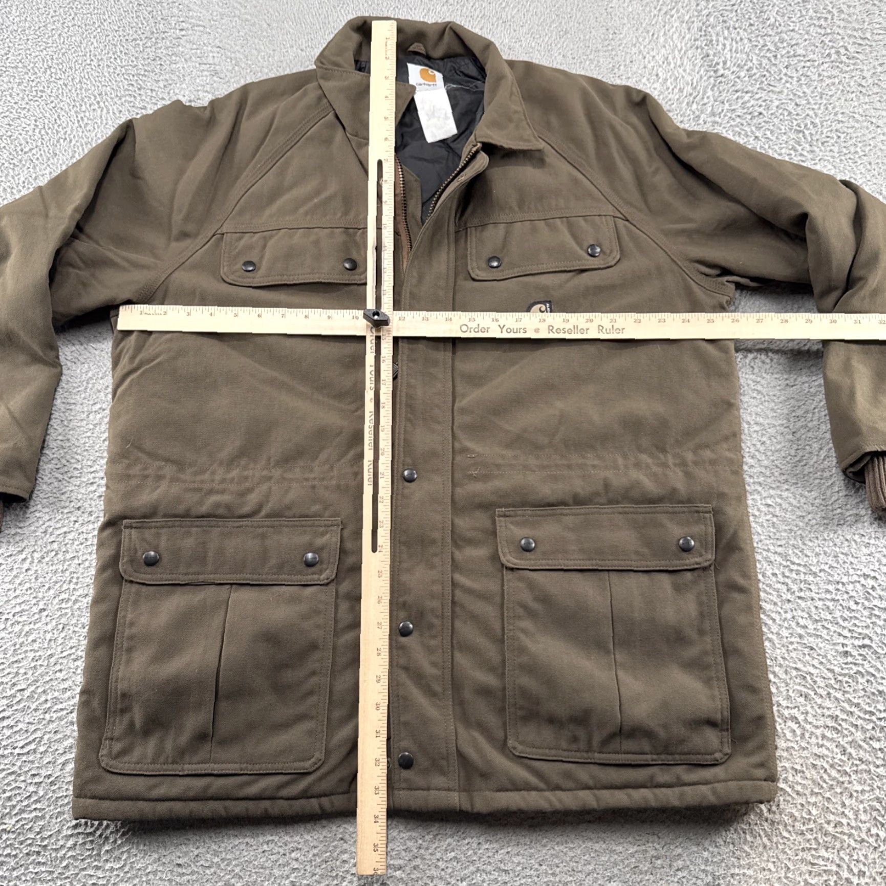 Carhartt VINTAGE Carhartt C41 Field Jacket Men XL Brown Denim 90s Work Jacket Streetwear Lined Size US XL / EU 56 / 4 - 5 Thumbnail