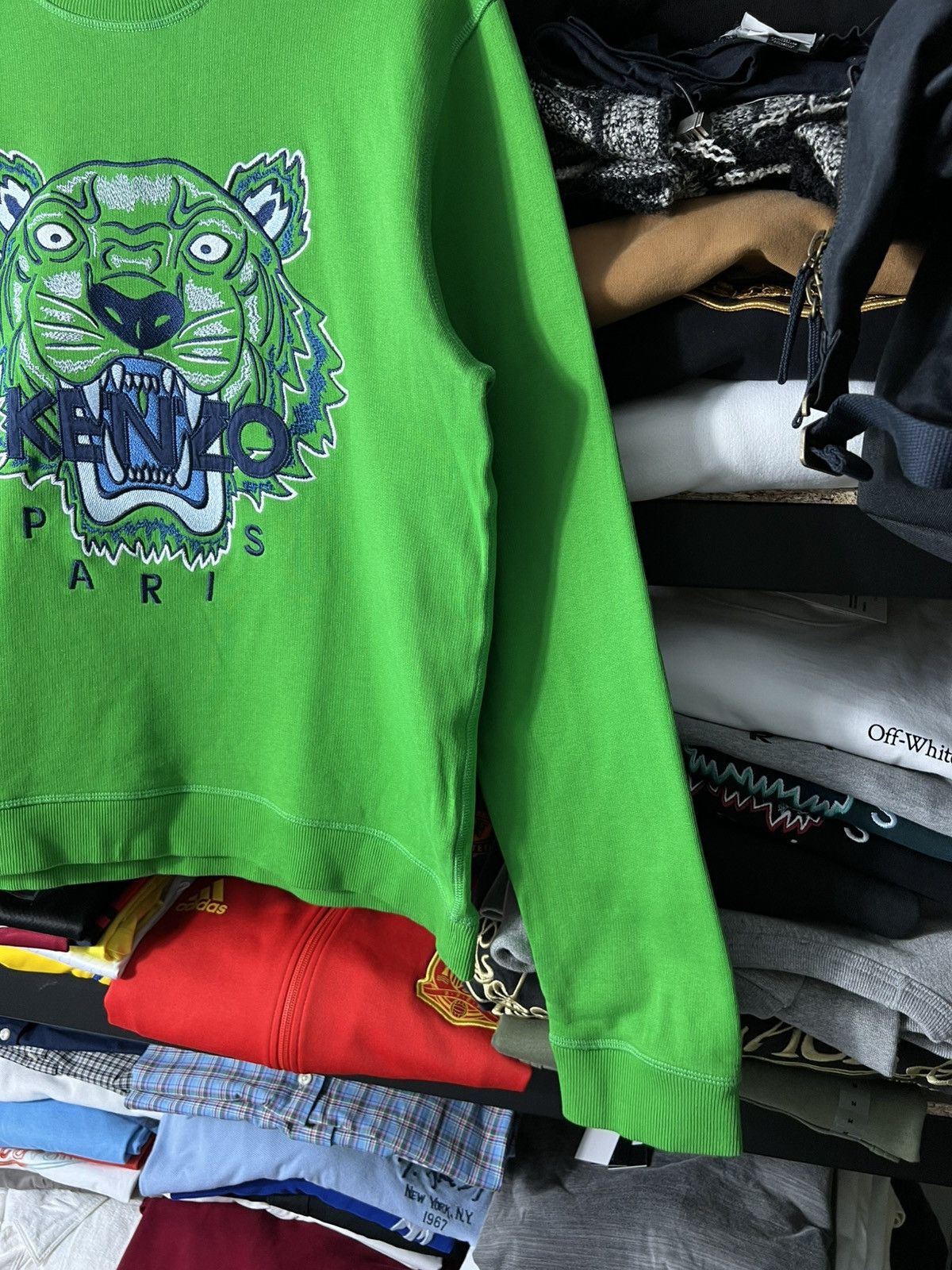 Kenzo Kenzo Paris Tiger Embroidered Sweatshirt Crewneck Pullover Size US L / EU 52-54 / 3 - 4 Thumbnail