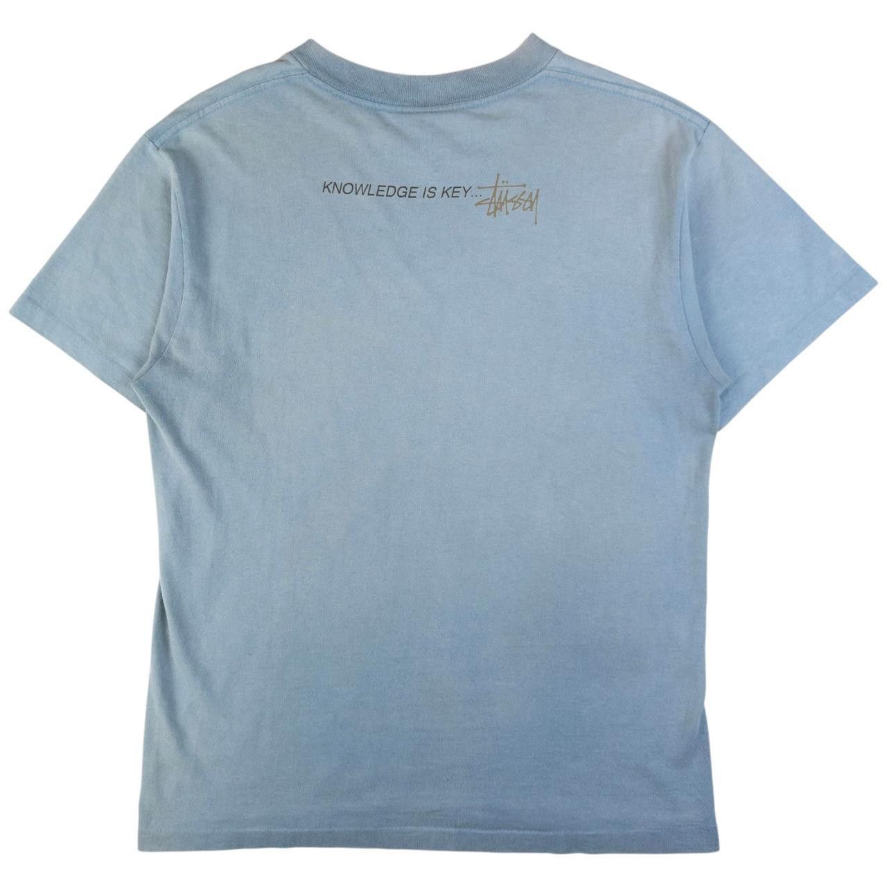 Stussy Vintage Stussy Knowledge Is Key Graphic T Shirt Size M Size US M / EU 48-50 / 2 - 2 Thumbnail
