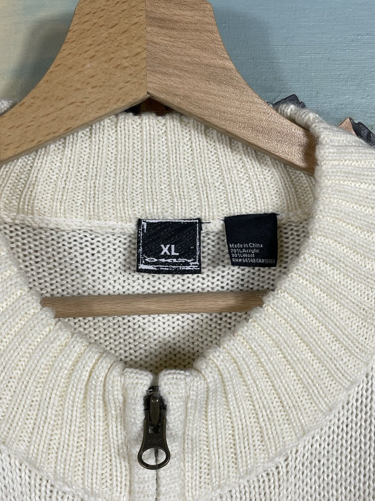 Oakley × Vintage Oakley Vintage Zip Sweater Knitwear Spellout Big Logo Jumper Size US XL / EU 56 / 4 - 6 Thumbnail
