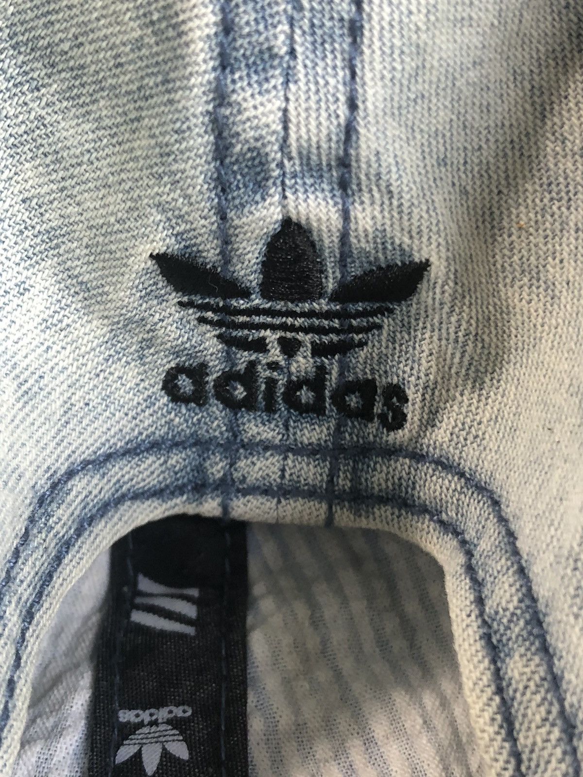 Adidas Adidas Trefoil Denim Hat Size ONE SIZE - 8 Thumbnail