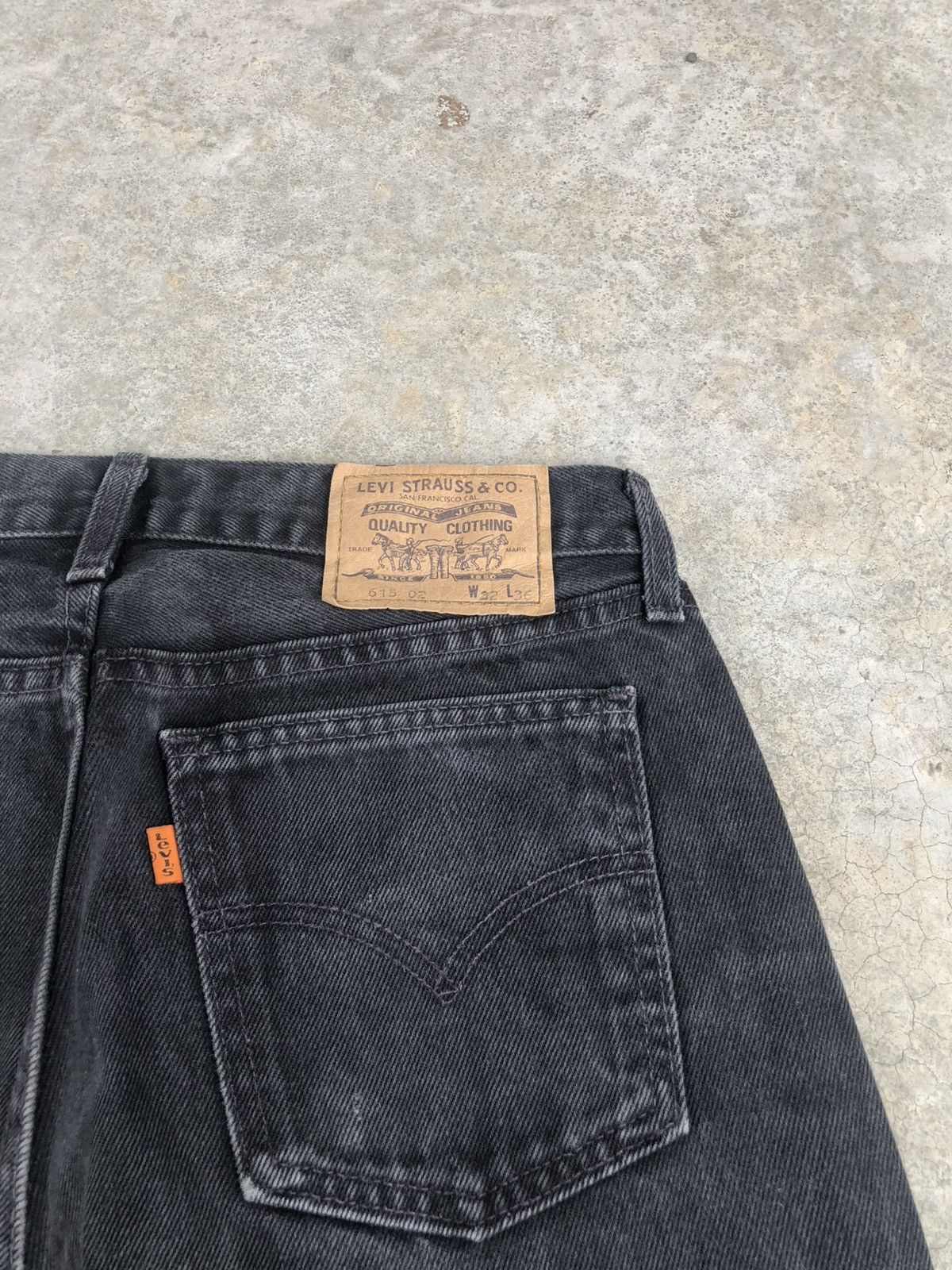 Levi's Vintage 90s Levis Orange Tab Distressed Denim 615 Size US 31 - 17 Thumbnail