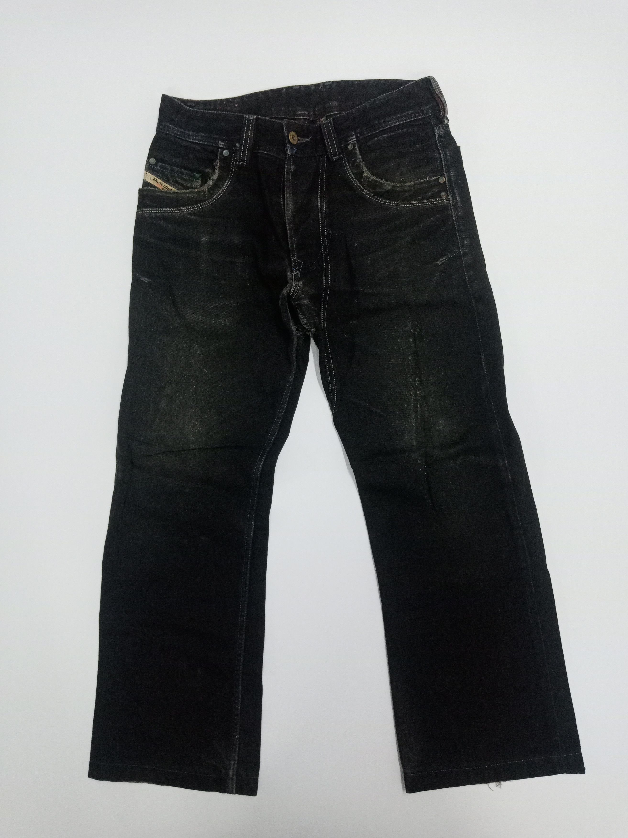 Diesel Diesel Ripped Mud Black Romania #P1 Size US 31 - 1 Thumbnail