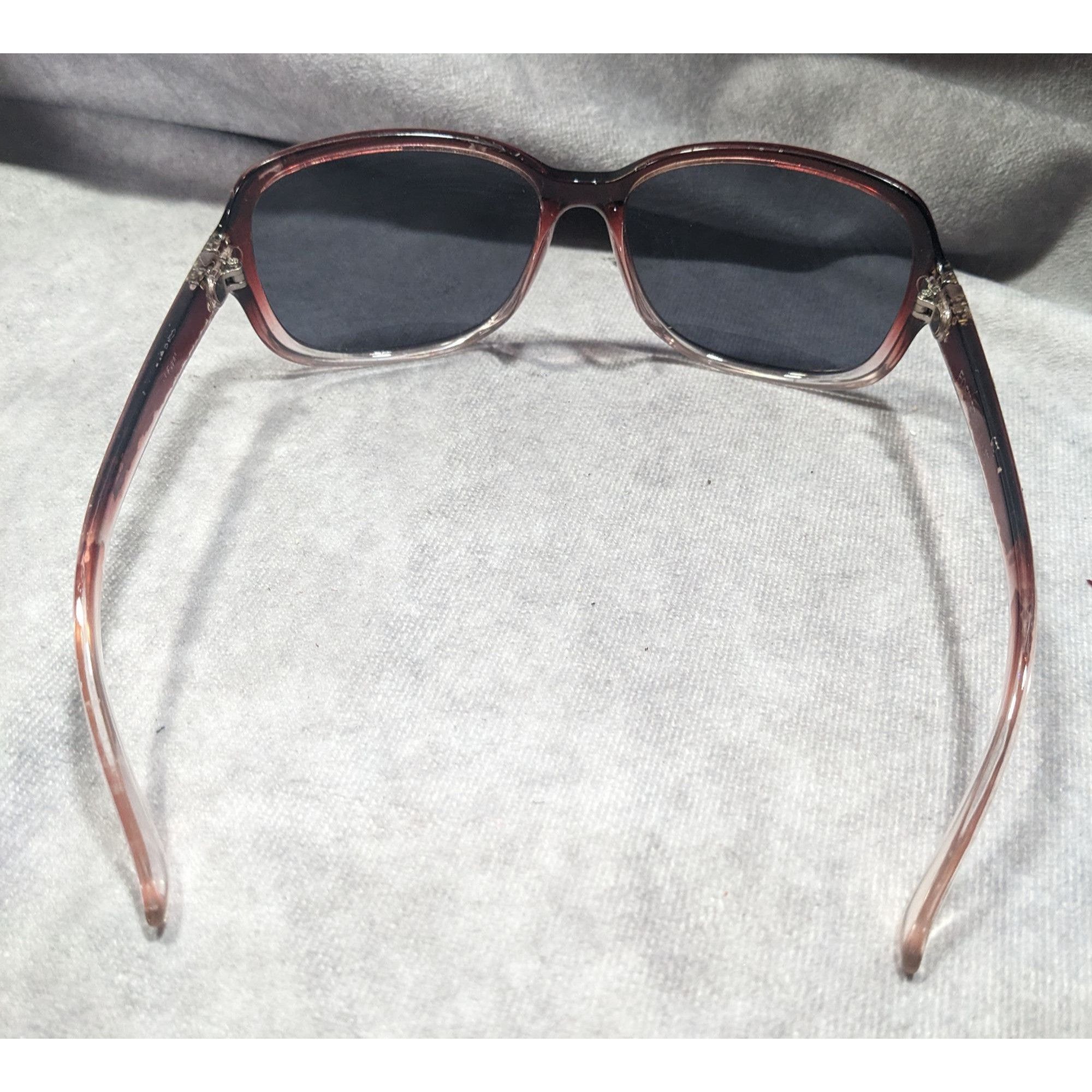 Foster Grant Foster Grant Red And Clear Ombre Sunglasses With Rhinestone Size ONE SIZE - 4 Thumbnail