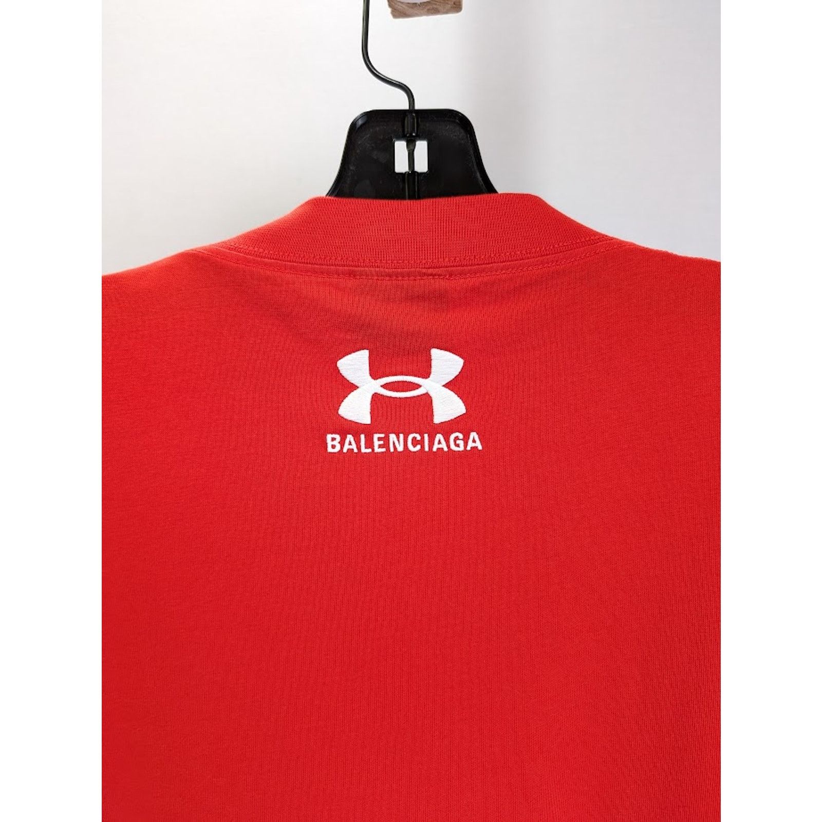 Balenciaga × Under Armour o1rshd1 T-Shirt Vintage Jersey in Red/White Size US XXL / EU 58 / 5 - 10 Thumbnail