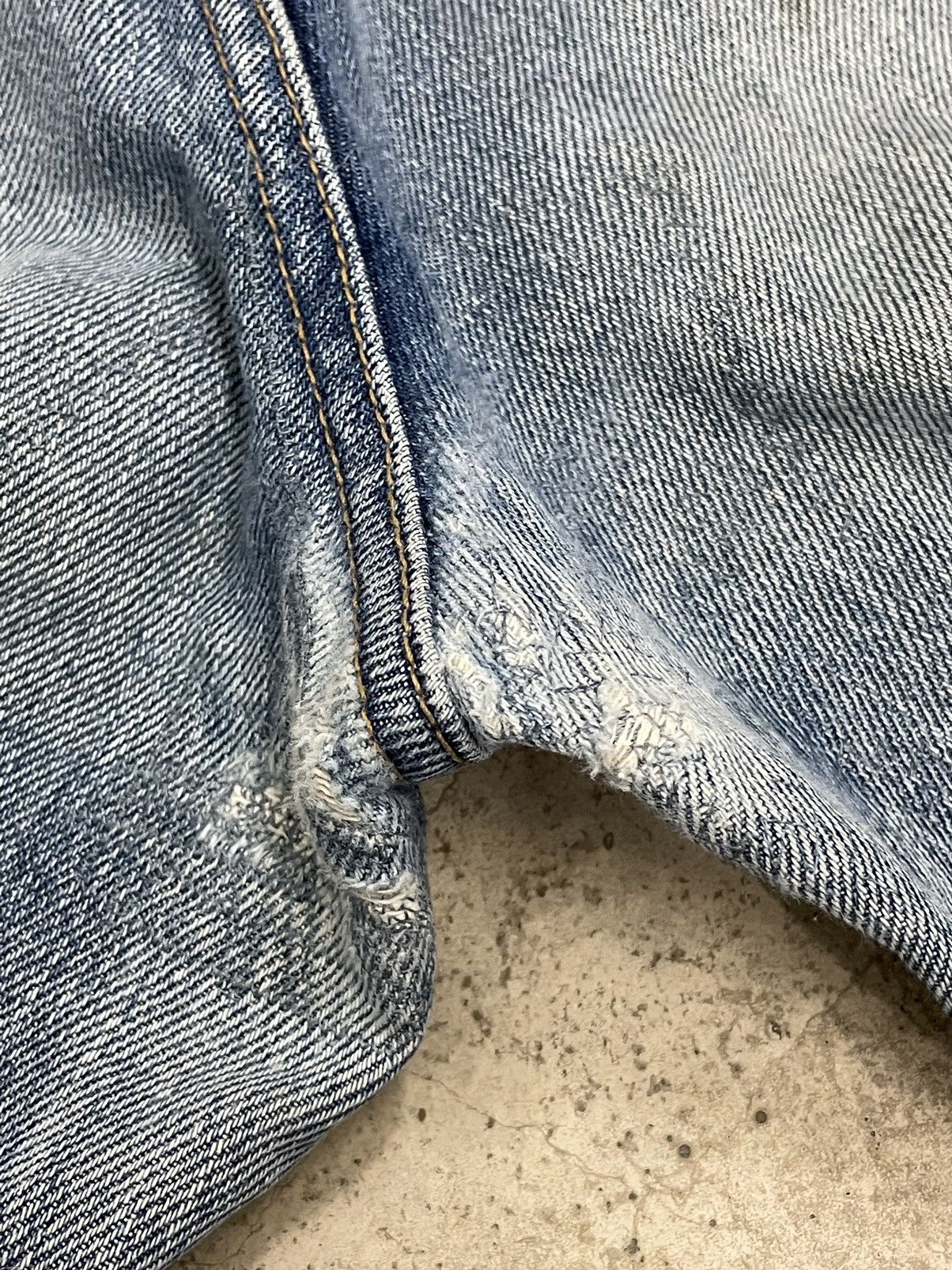 Blue Blue Japan × Japan Blue × Japanese Brand Vintage Y2k Blueway Repaired Japan Denim Pants (AB39) Size US 29 - 21 Thumbnail