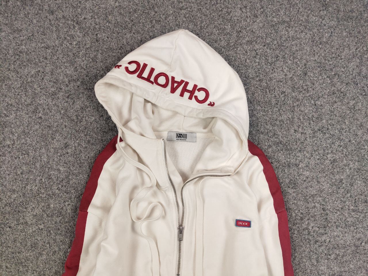 Japanese Brand INXX Season 8 Japanese Brand Design White Zip Hoodie Size US S / EU 44-46 / 1 - 8 Thumbnail