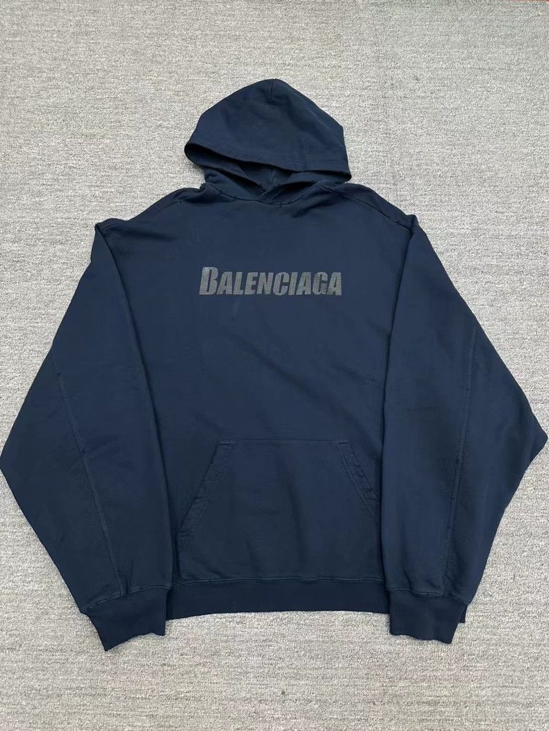 Balenciaga Balenciaga Distressed Letter Hoodie Size S Size US S / EU 44-46 / 1 - 1 Thumbnail