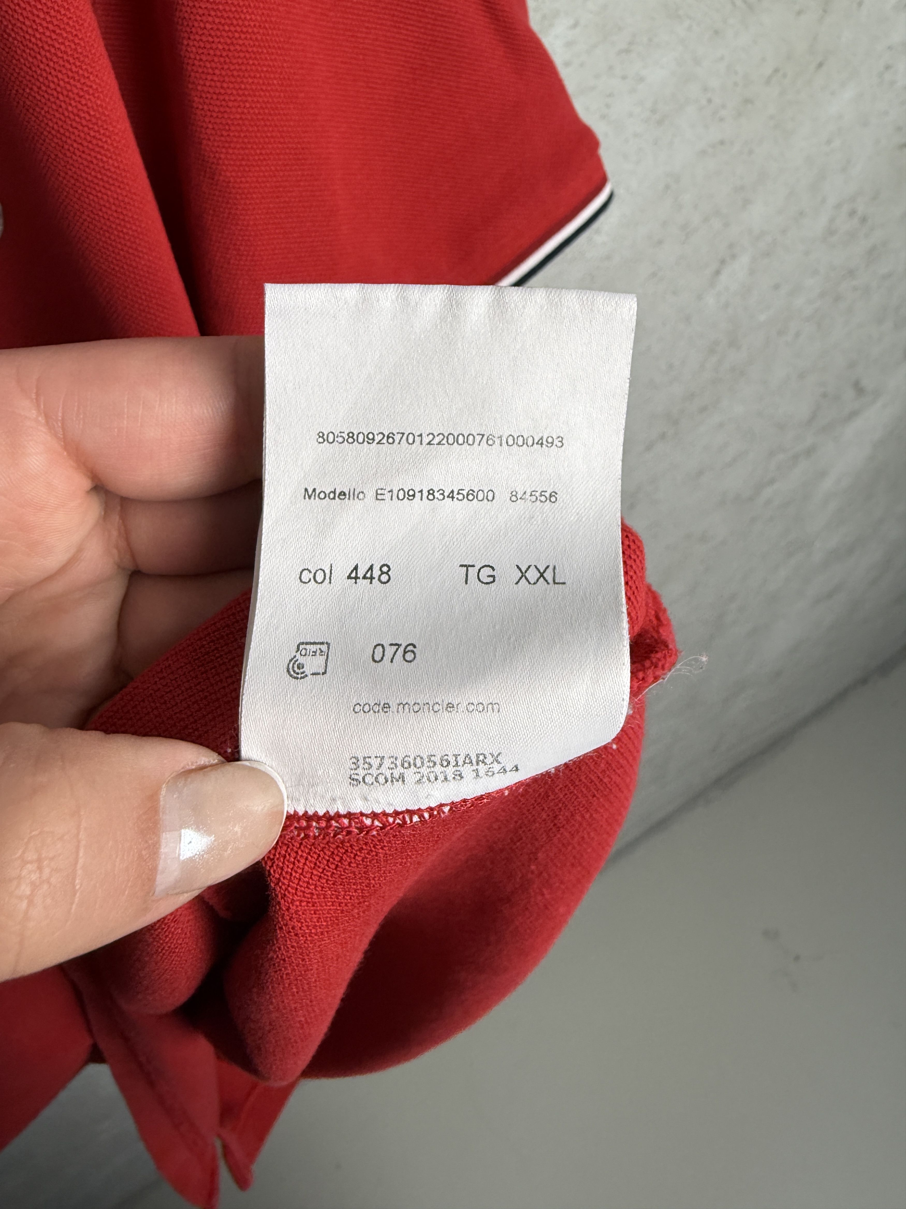 Moncler Moncler small logo polo t-shirt tee casual Size US XXL / EU 58 / 5 - 7 Thumbnail