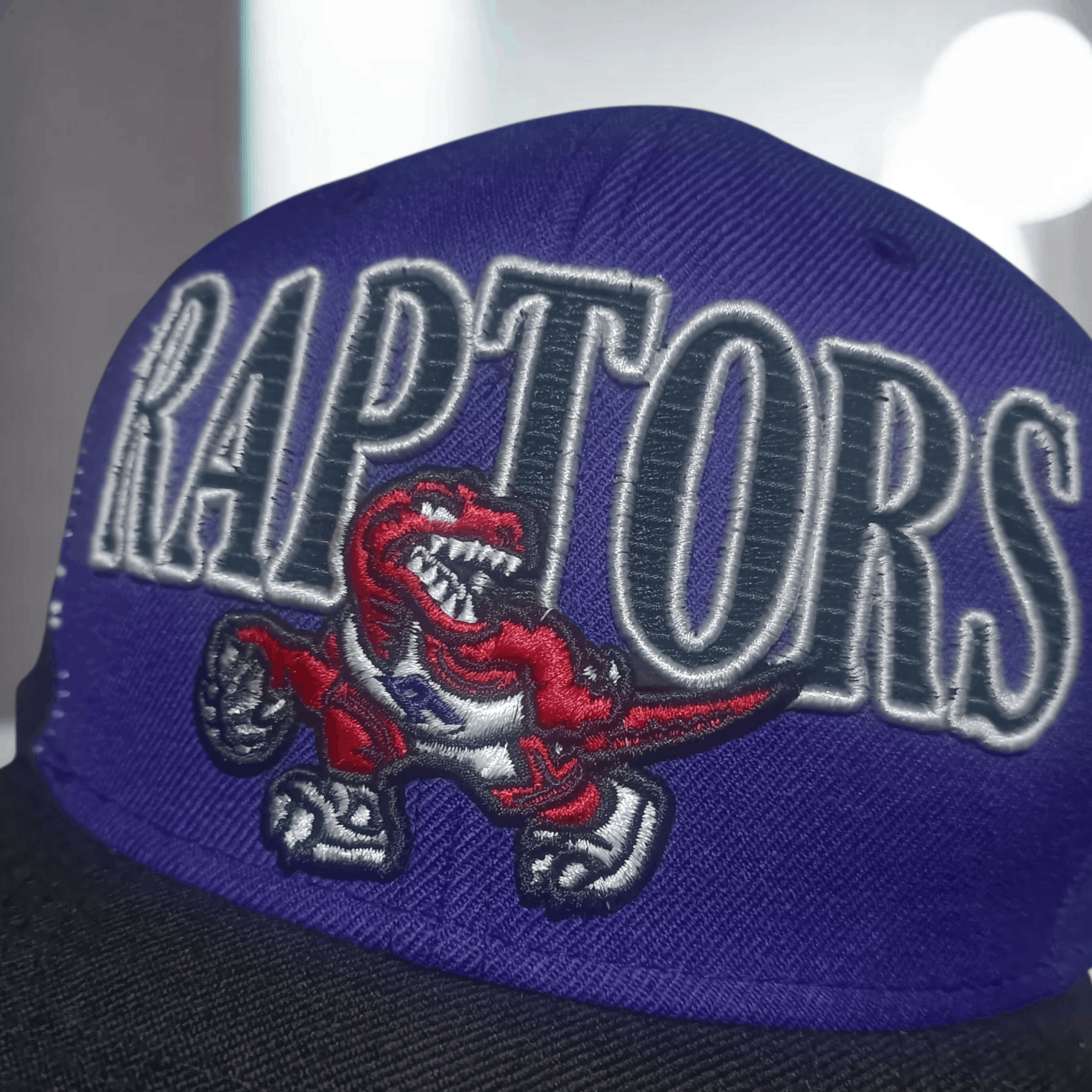 Mitchell & Ness Mitchell & Ness Toronto Raptors Snapback Embroidered Purple Size ONE SIZE - 4 Thumbnail