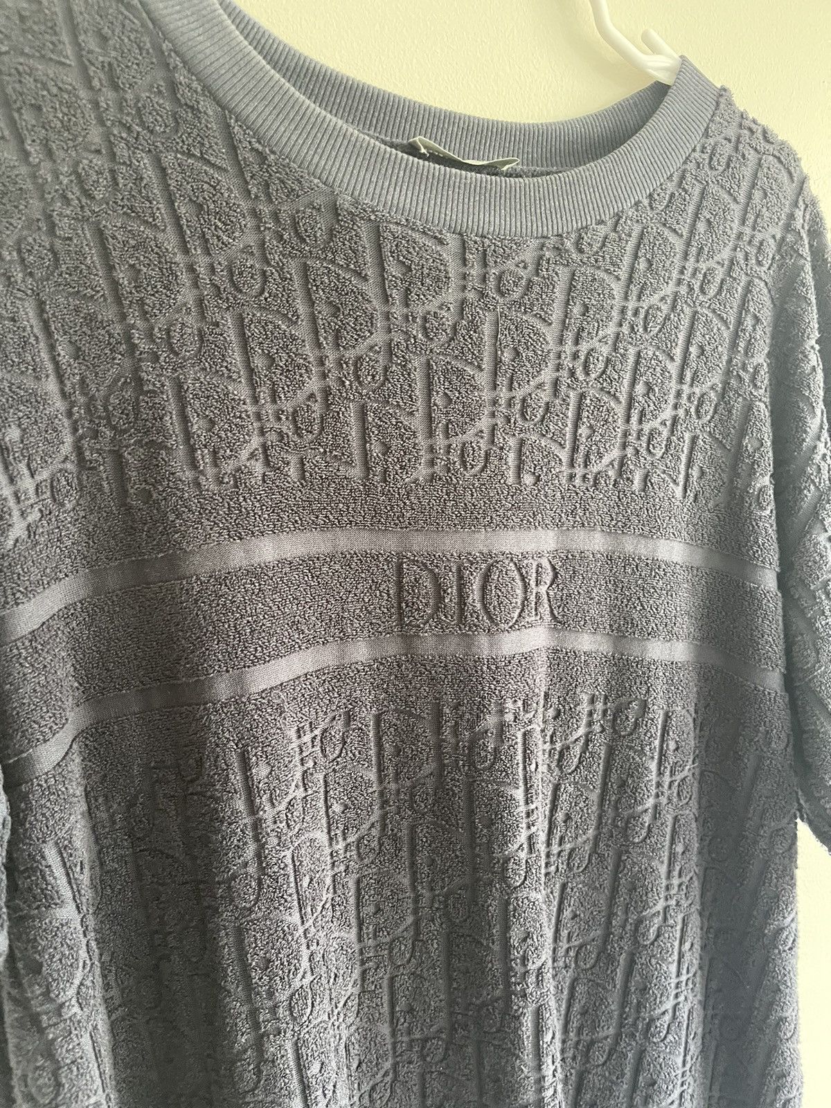 Dior Dior Oblique Terry Cloth T-Shirt Size US M / EU 48-50 / 2 - 3 Thumbnail