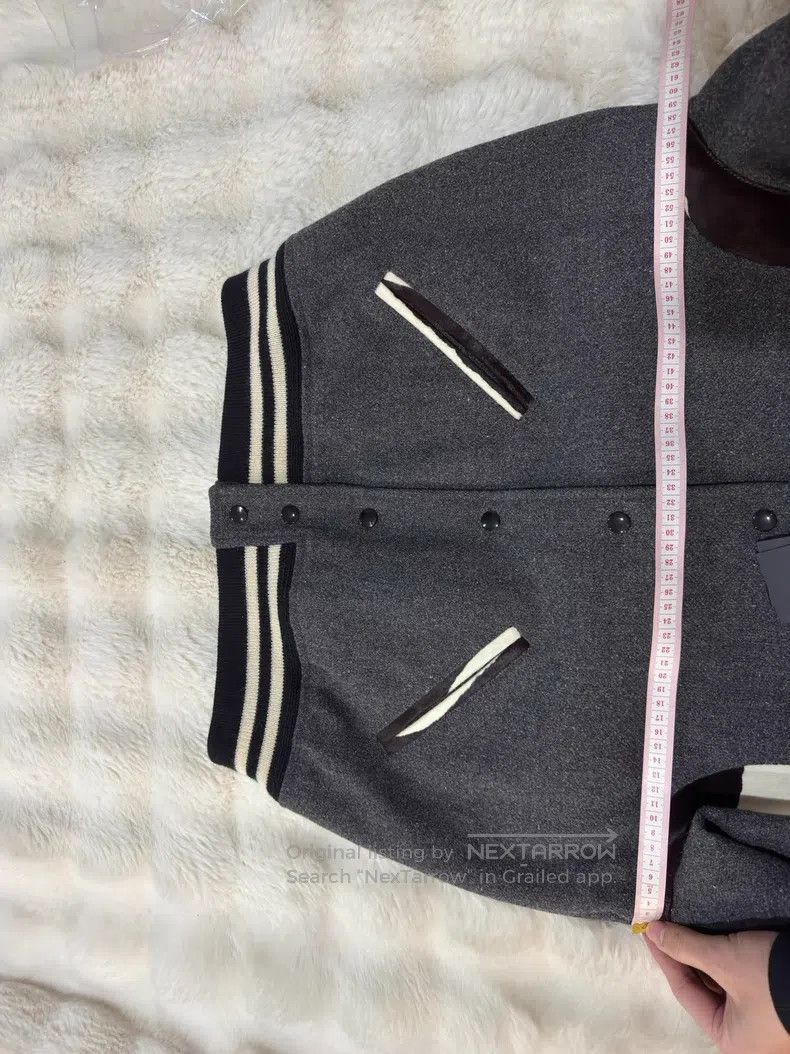 Saint Laurent Paris Saint Laurent Paris Gray Zebra Print Men's Baseball Jacket Size US M / EU 48-50 / 2 - 8 Thumbnail