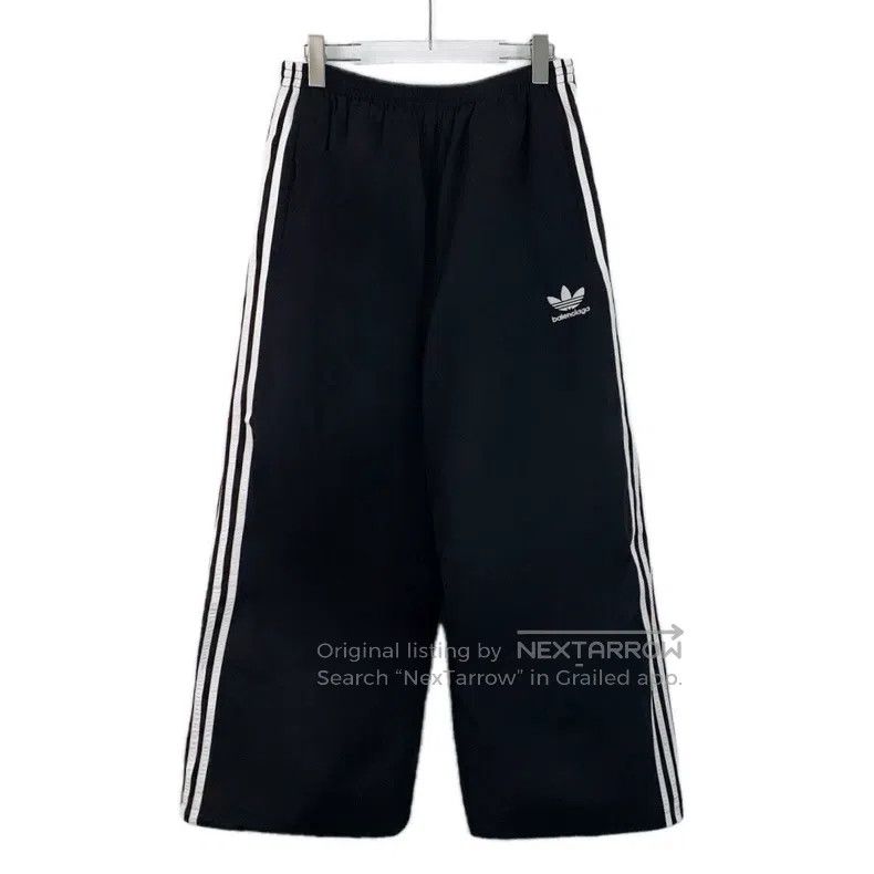 Balenciaga Balenciaga size S Black Side Striped Logo Printed Cotton C Size US 27 - 1 Thumbnail